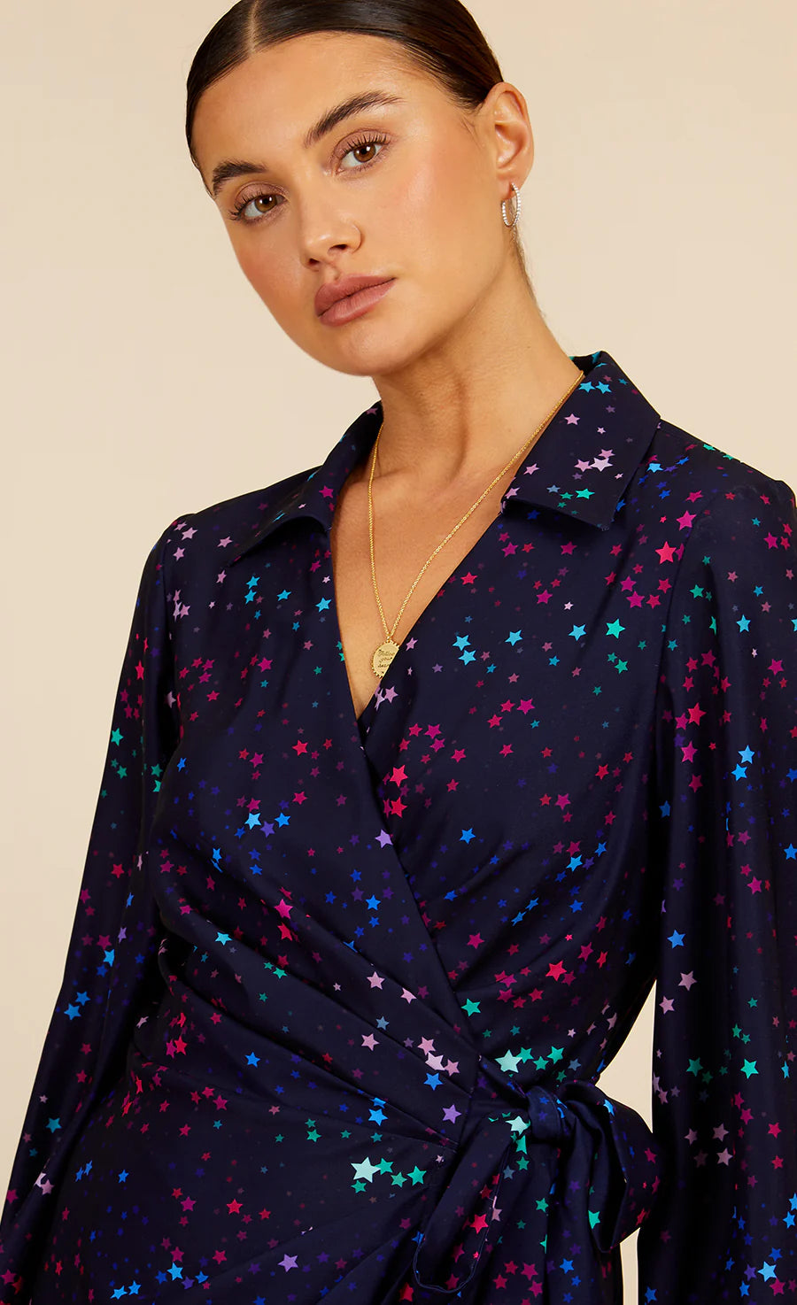 THE STAR MIDAXI DRESS (NAVY)