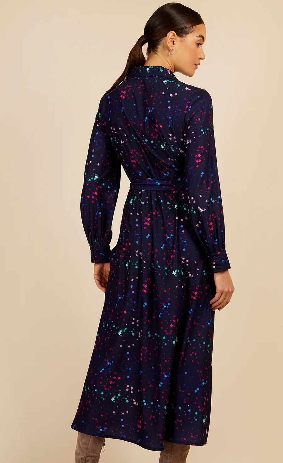 THE STAR MIDAXI DRESS (NAVY)