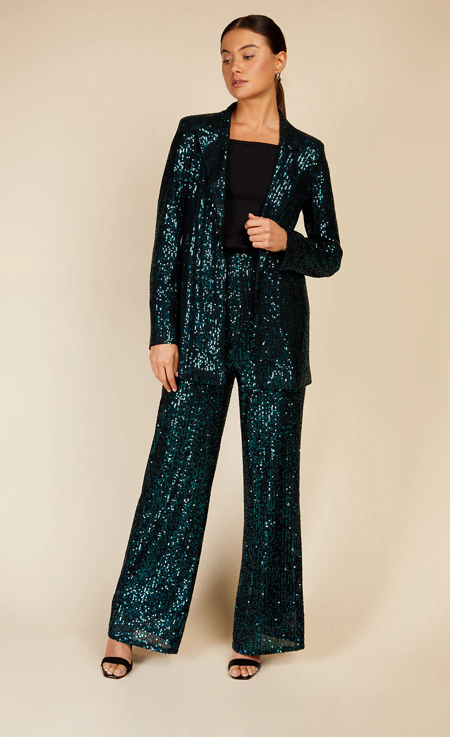 BONNIE SEQUIN BLAZER (GREEN)
