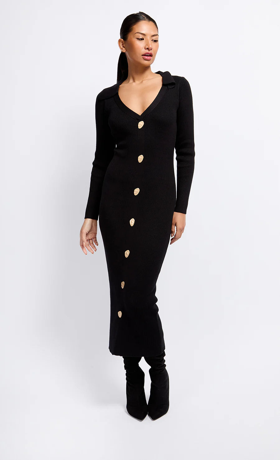 Layla Knit Midaxi Dress (Black) | Love Cherish | Dress Layla Knit Midaxi Dress (Black) | Love Cherish | Dress