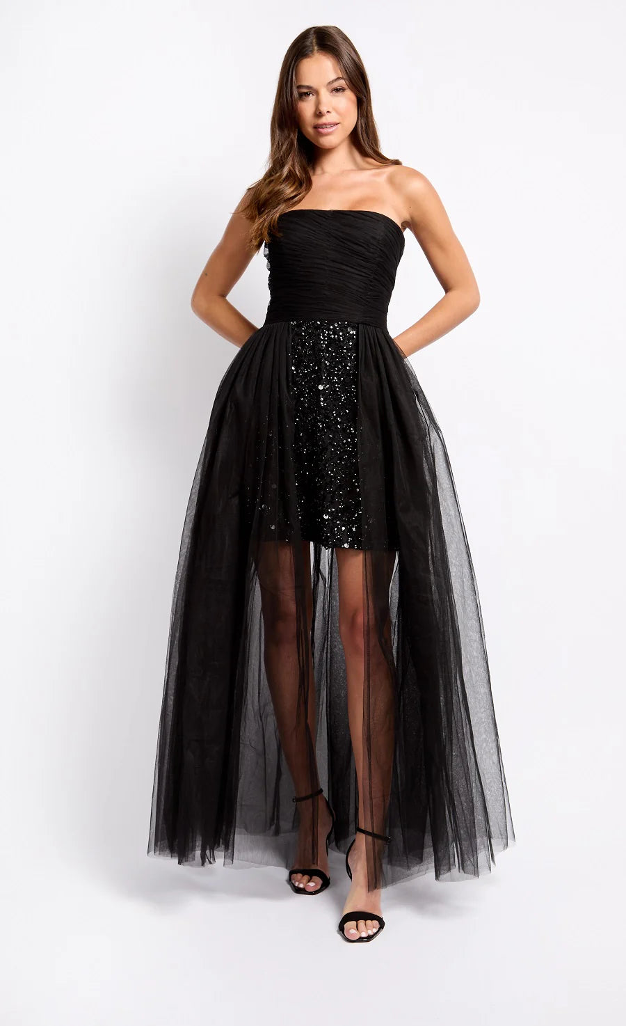 Kassandra Embellished Bandeau Maxi Dress (Black) | Love Cherish | Dress Kassandra Embellished Bandeau Maxi Dress (Black) | Love Cherish | Dress