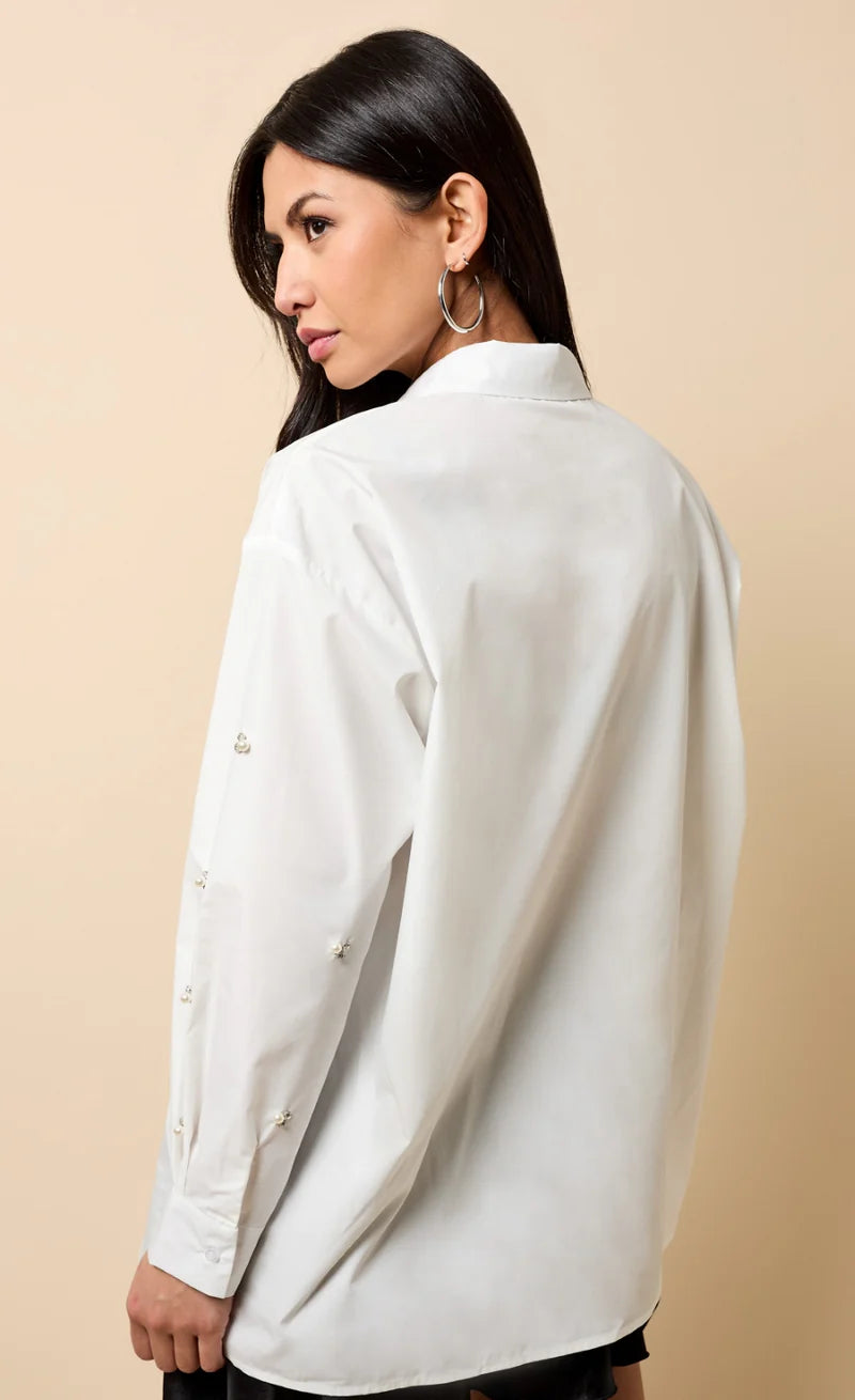 Bronte Embellished Shirt (White)
