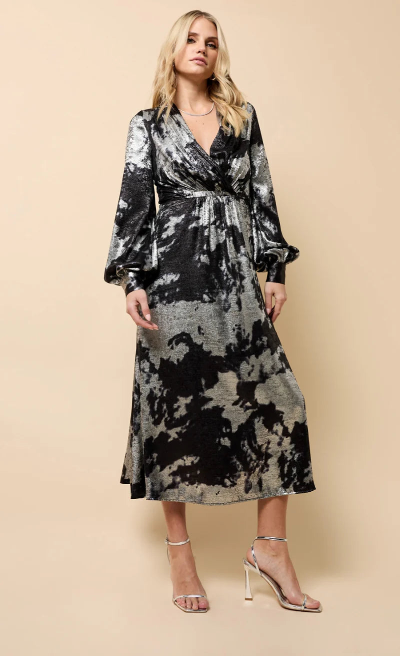 Emery Midaxi Dress (Silver)