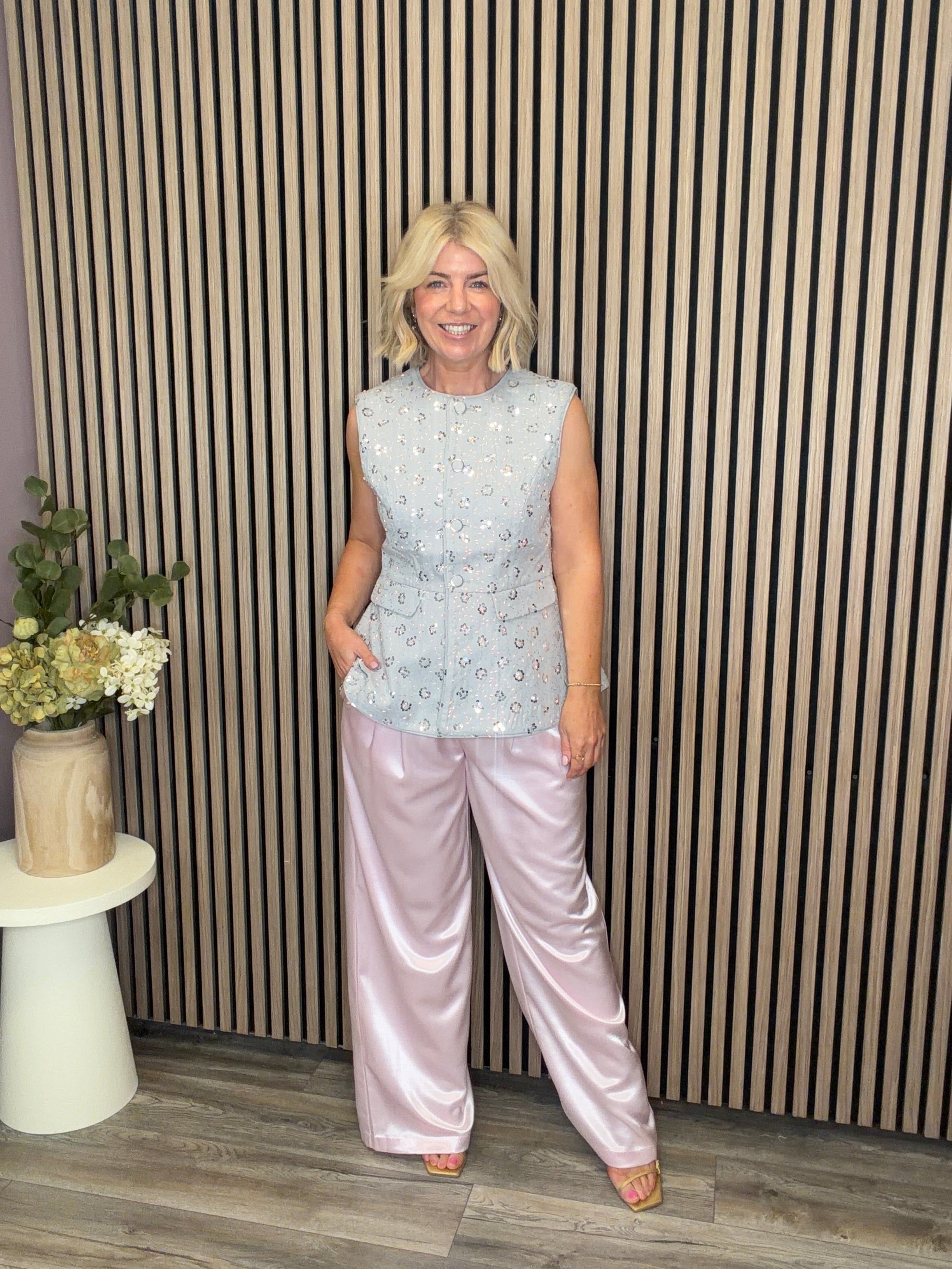 Vima Satin Pants (Ballerina Pink)