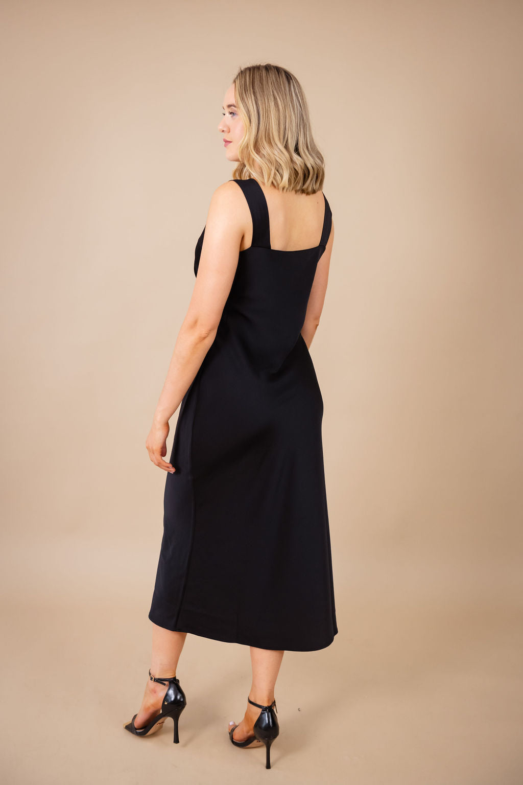 Sinéad Slip Dress (Black)