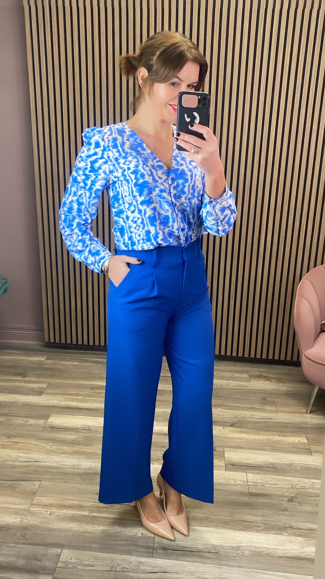 EBI L/S TOP (PALACE BLUE/SANDSHELL)