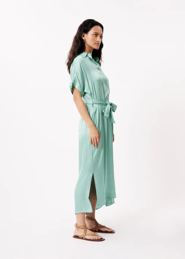 GENIE SHORT SLEEVE DRESS (TURQUOISE)