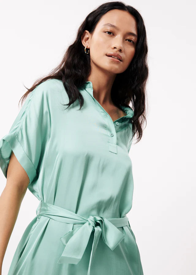 GENIE SHORT SLEEVE DRESS (TURQUOISE)