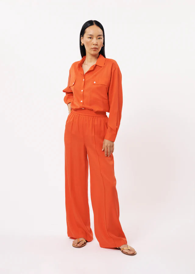 PALMINA WIDE LEG PANTS (BURNT ORANGE)