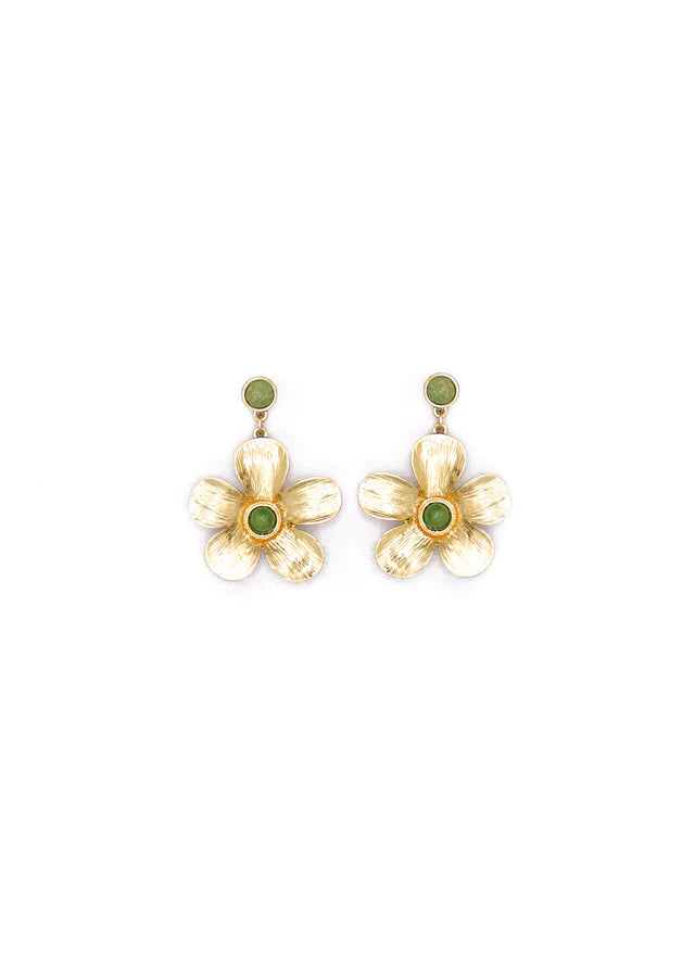 Chelsie Earrings (Sage Green)