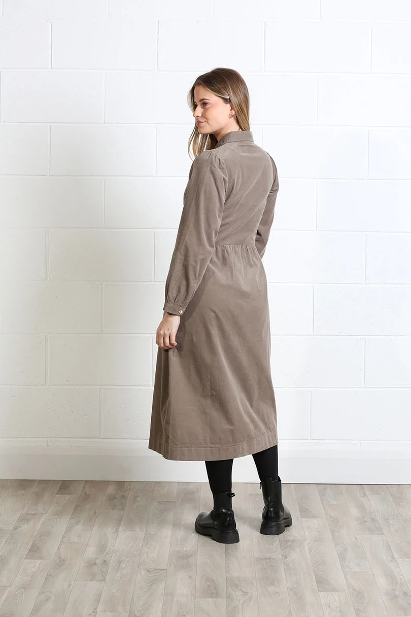 Hazel Shirt Dress (Biscuit)