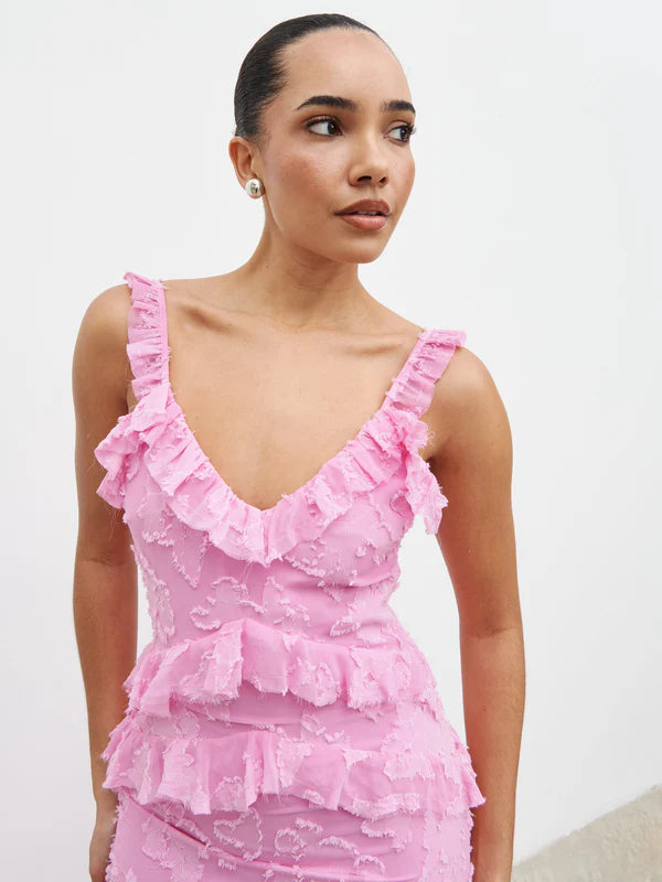Helena Maxi Dress (Peony Pink)
