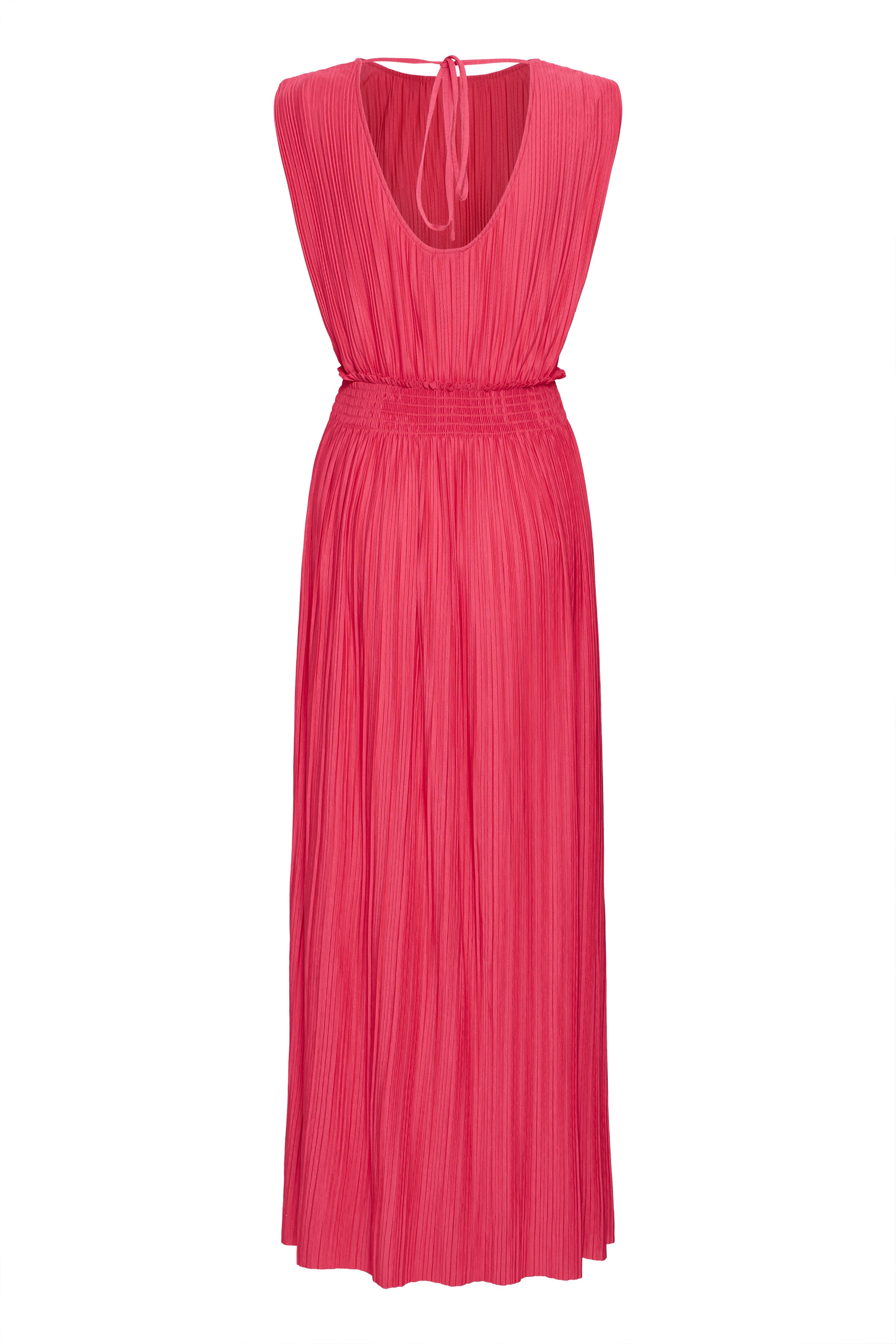Yvette Sleeveless Maxi Dress (Bright Rose)