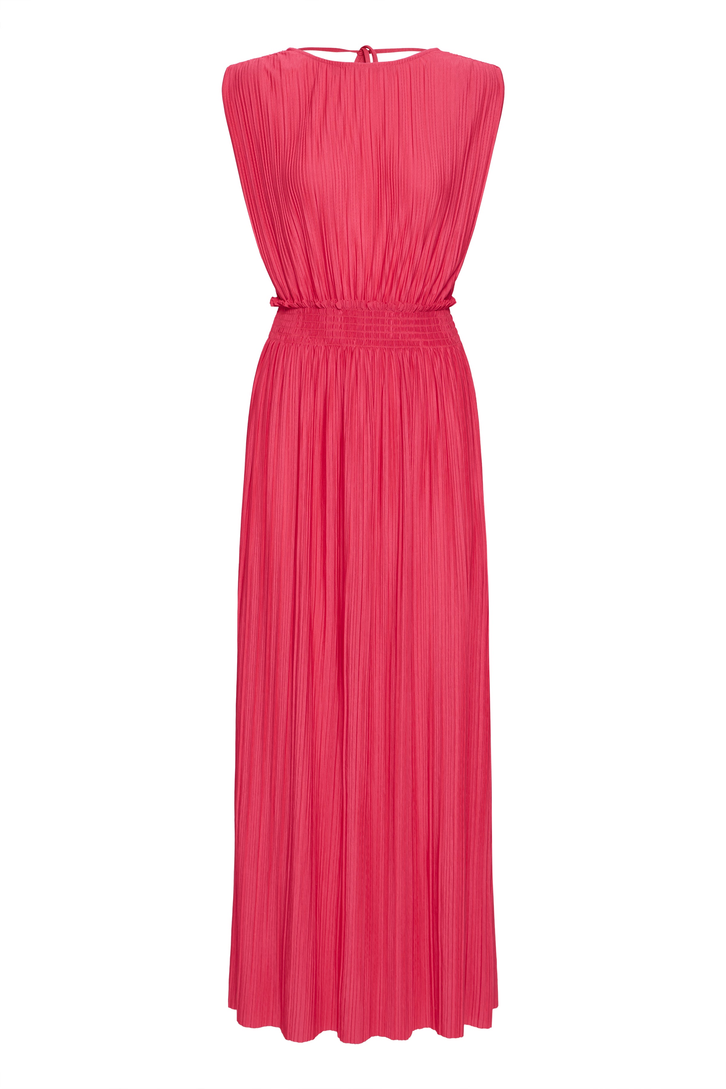 Yvette Sleeveless Maxi Dress (Bright Rose)
