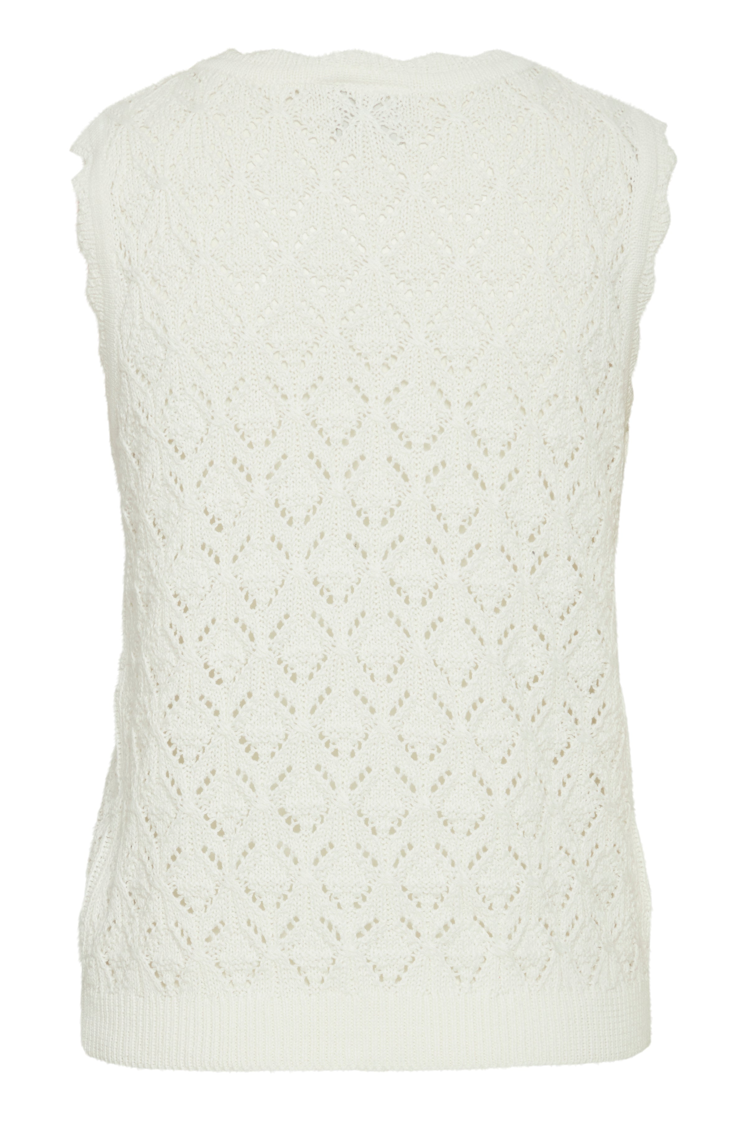 LAUNA SLEEVELESS KNITTED JUMPER (CLOUD DANCER)