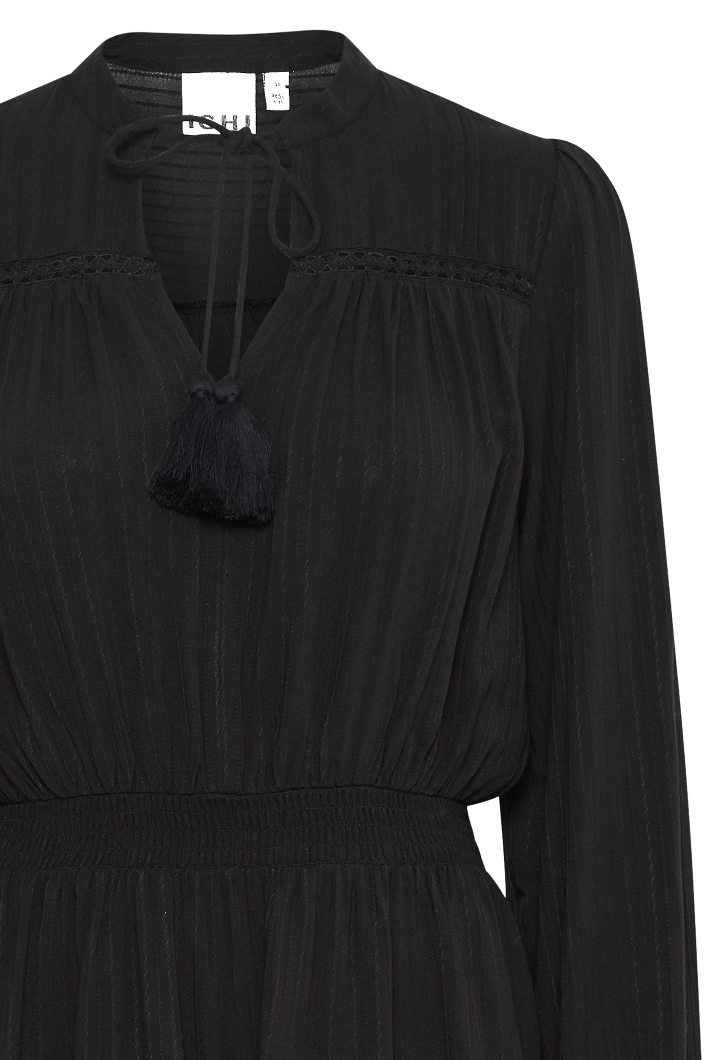 Rasida Long Sleeve Mini Dress (Black)