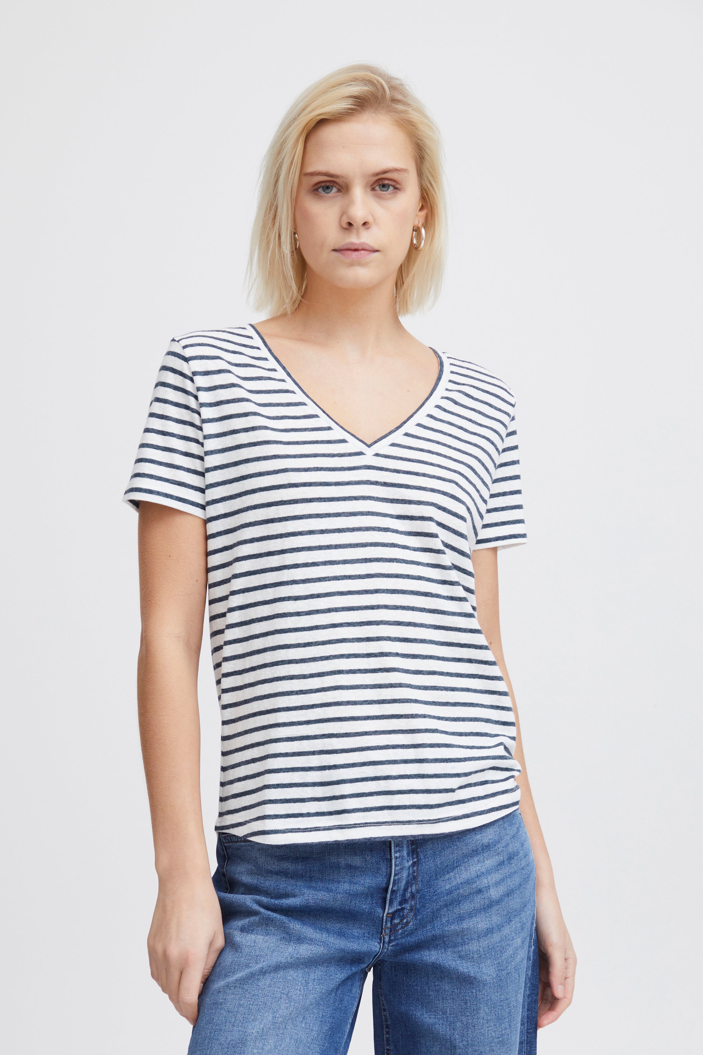 LIETTA T-SHIRT (TOTAL ECLIPSE STRIPE)