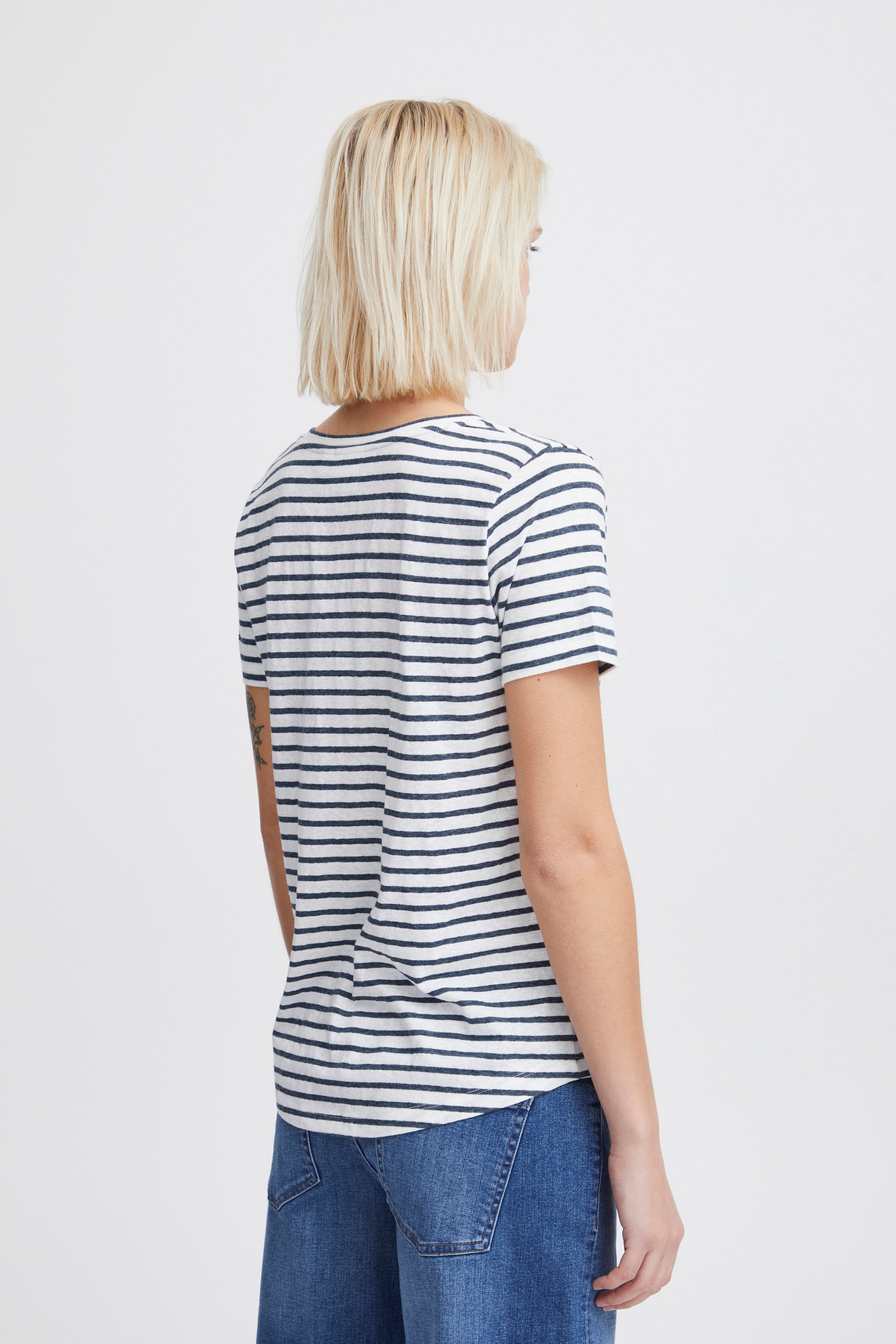 LIETTA T-SHIRT (TOTAL ECLIPSE STRIPE)