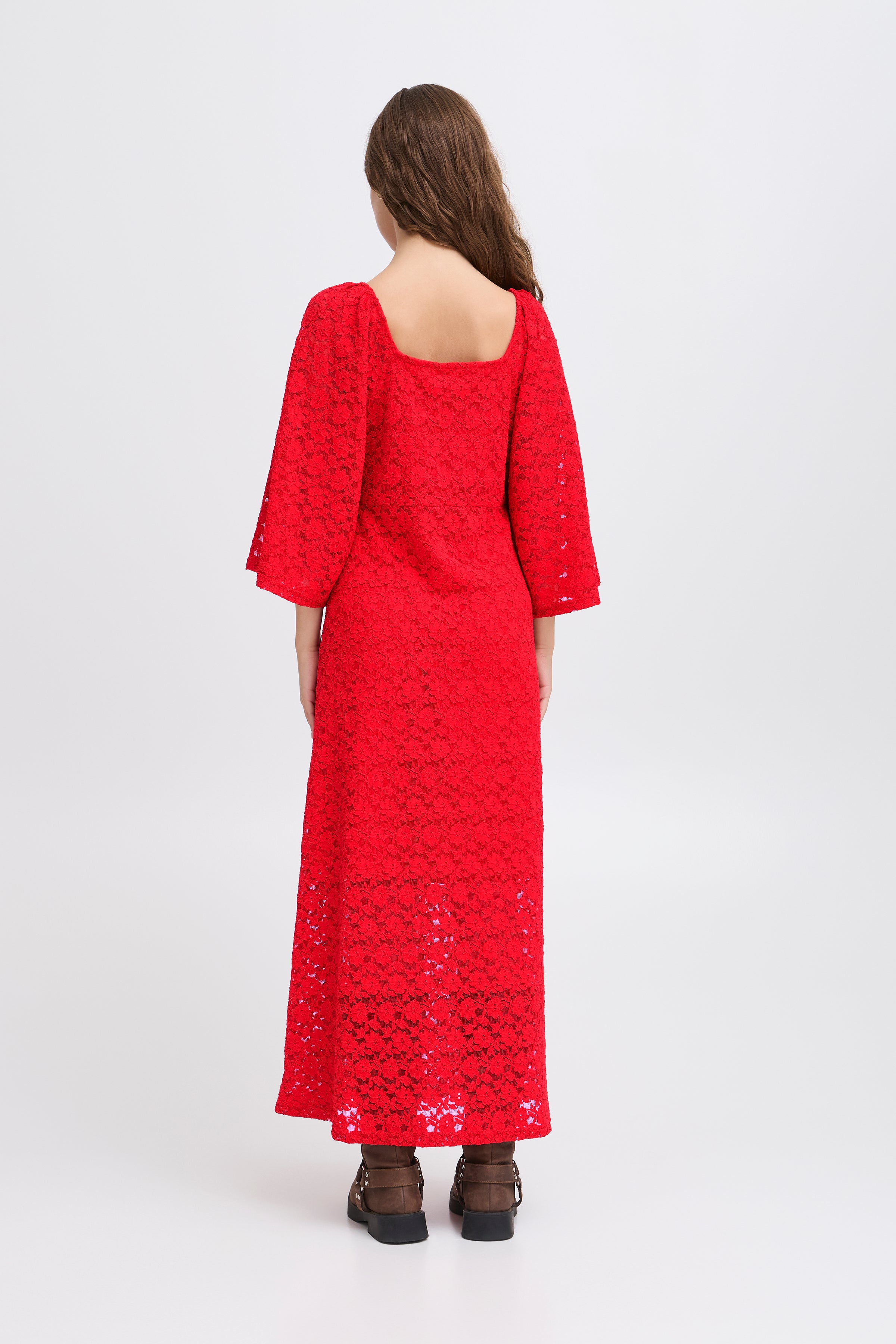 Paula Midi Dress (Mars Red)