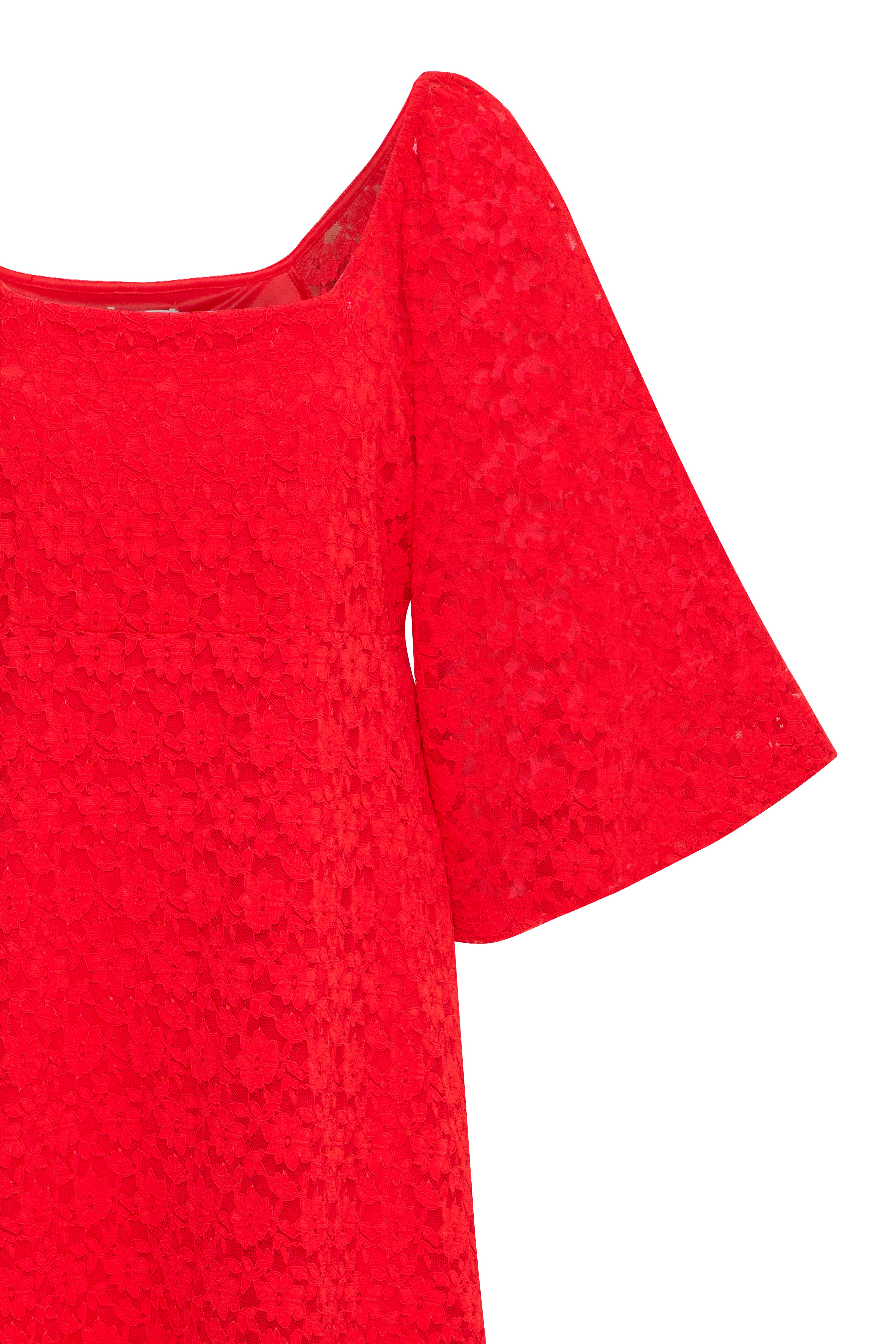 Paula Midi Dress (Mars Red)