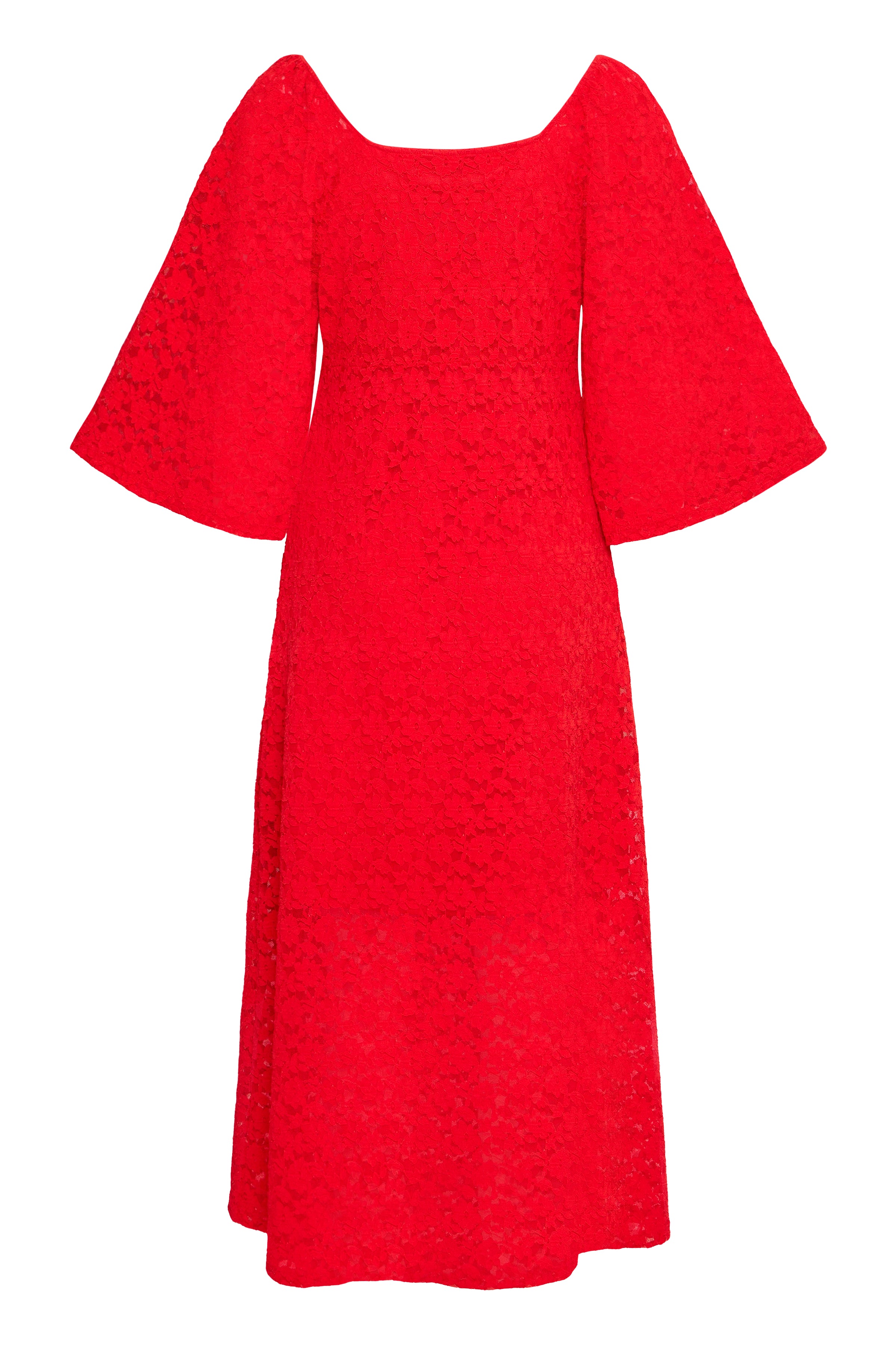 Paula Midi Dress (Mars Red)