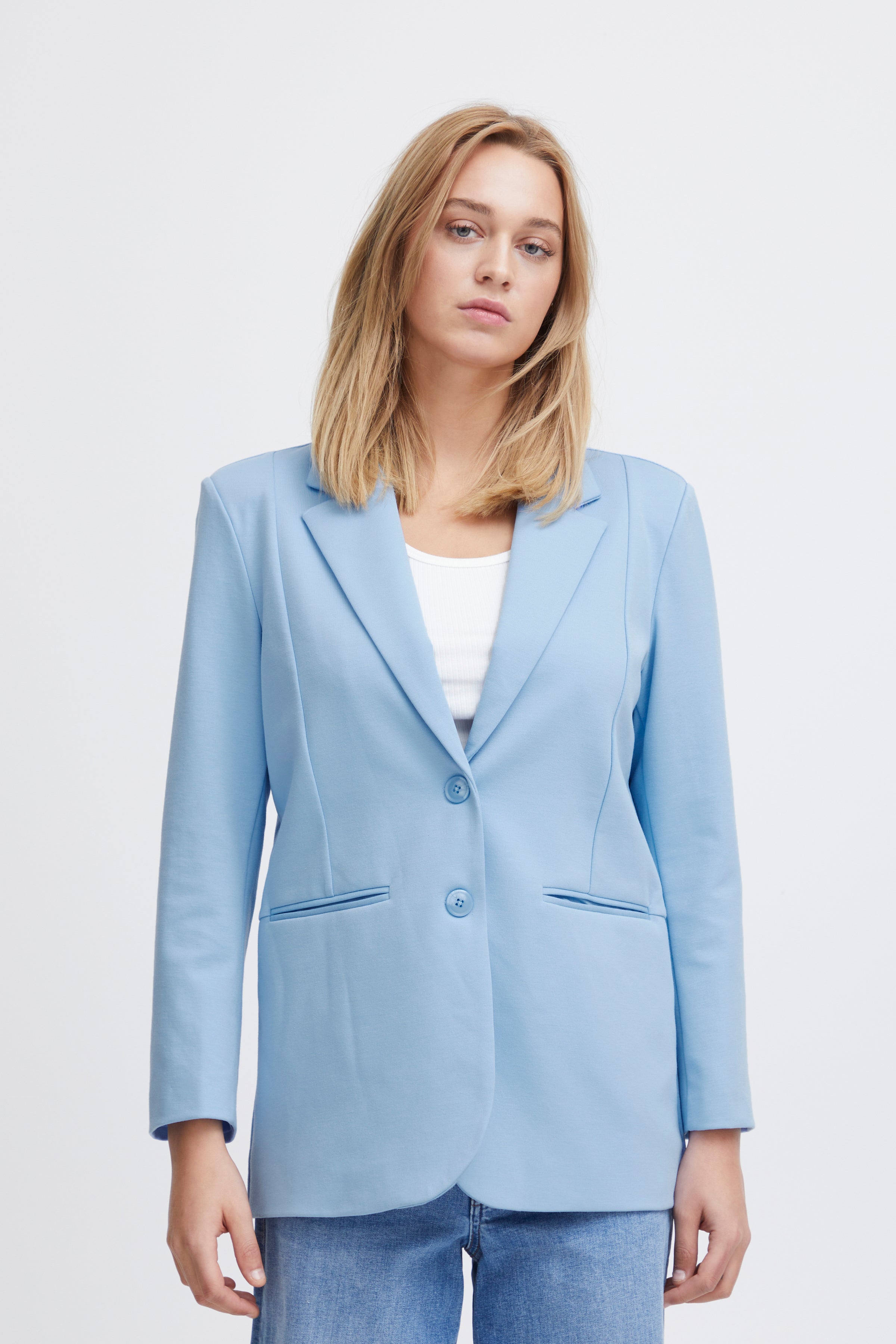 KARLA OVERSIZED BLAZER (DELLA ROBIA BLUE)