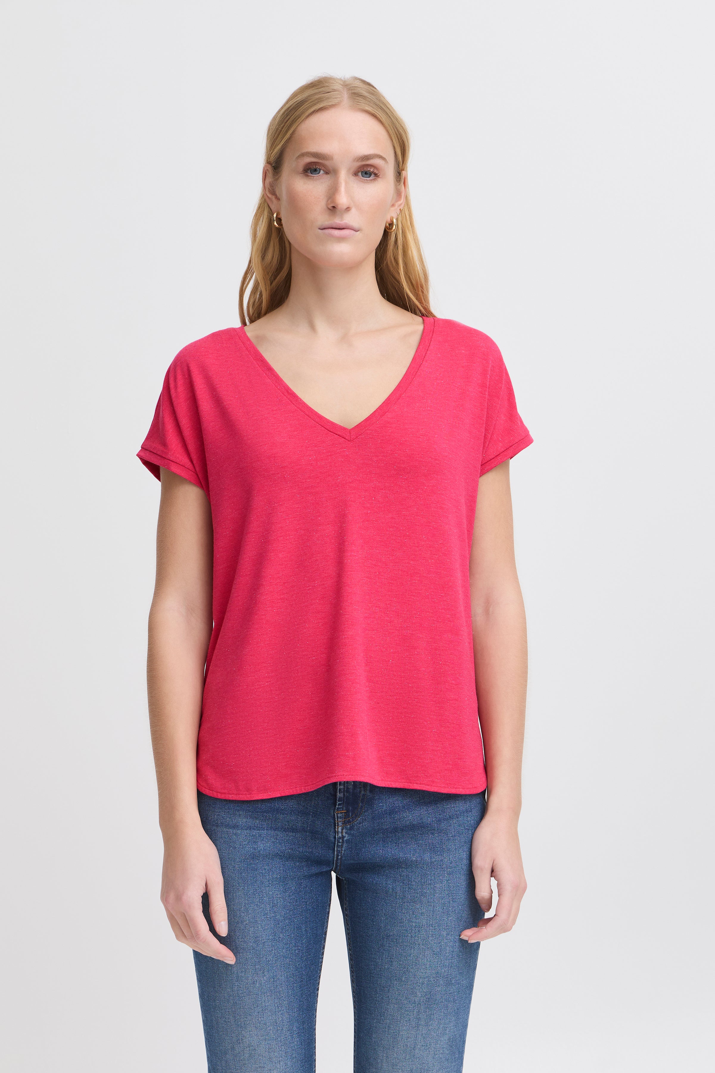 Reese T-Shirt (Bright Rose)