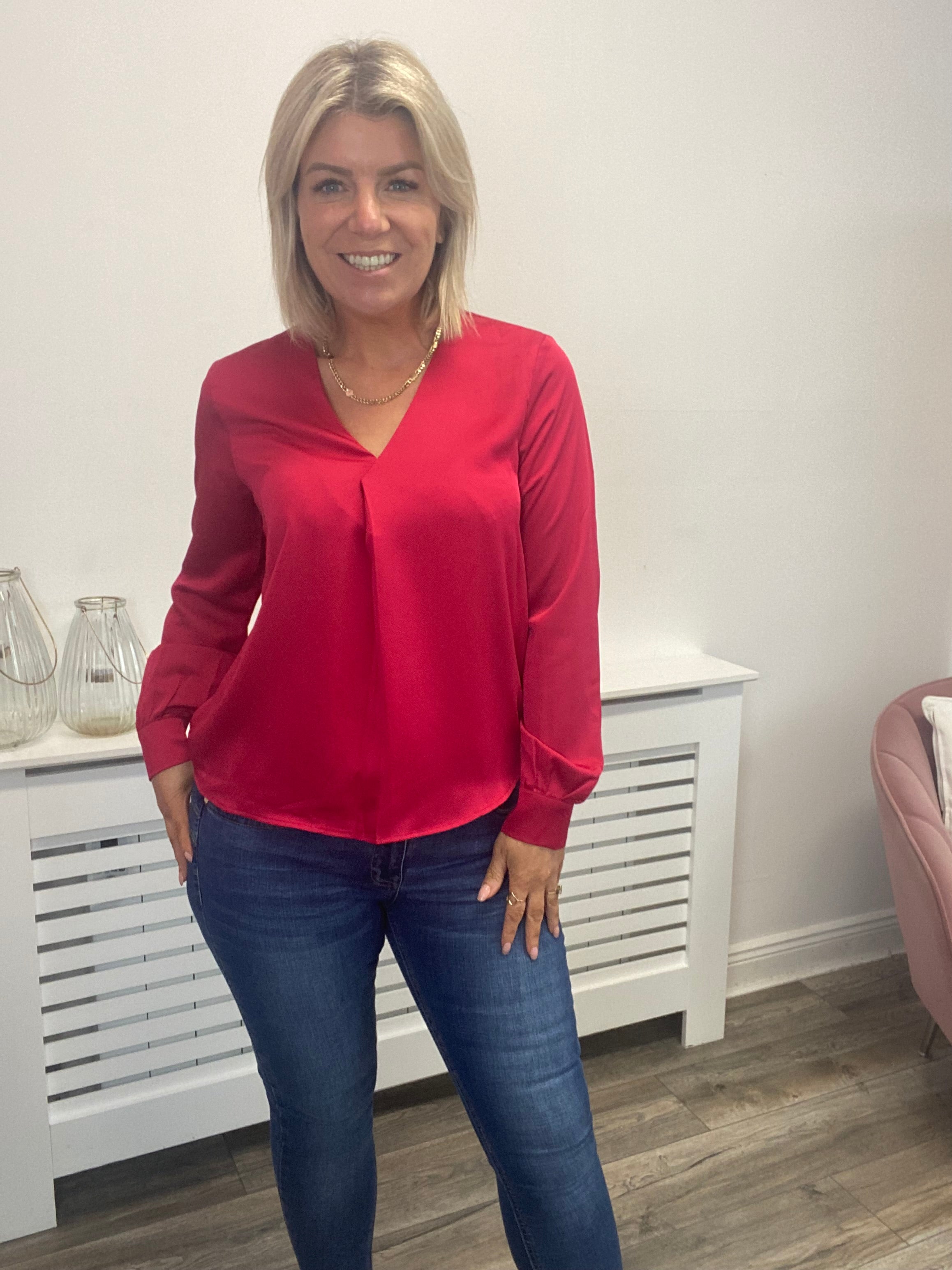 NESSIE V-NECK TOP (LOVE POTION)