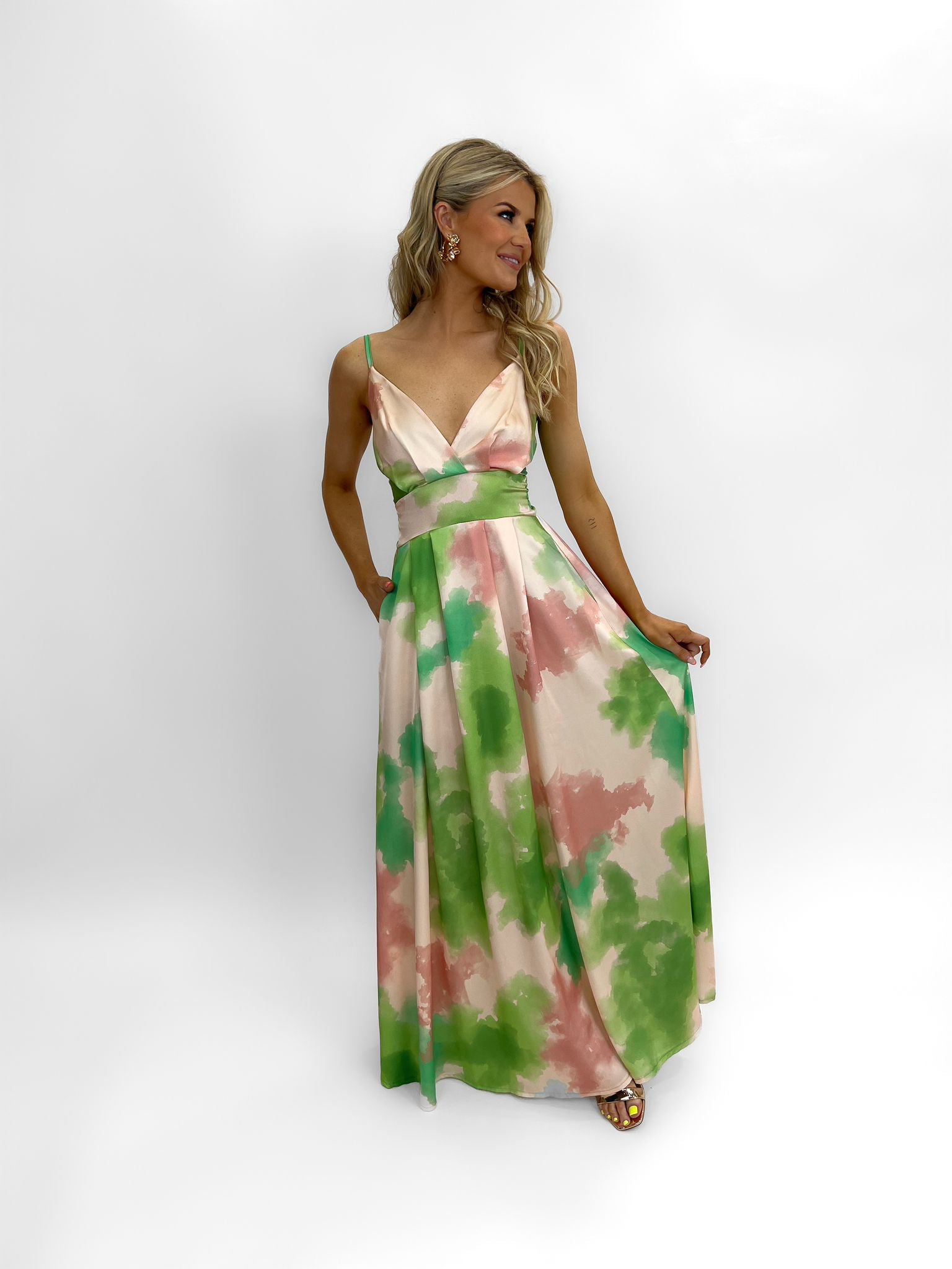 LOLA MAXI DRESS (GREEN)