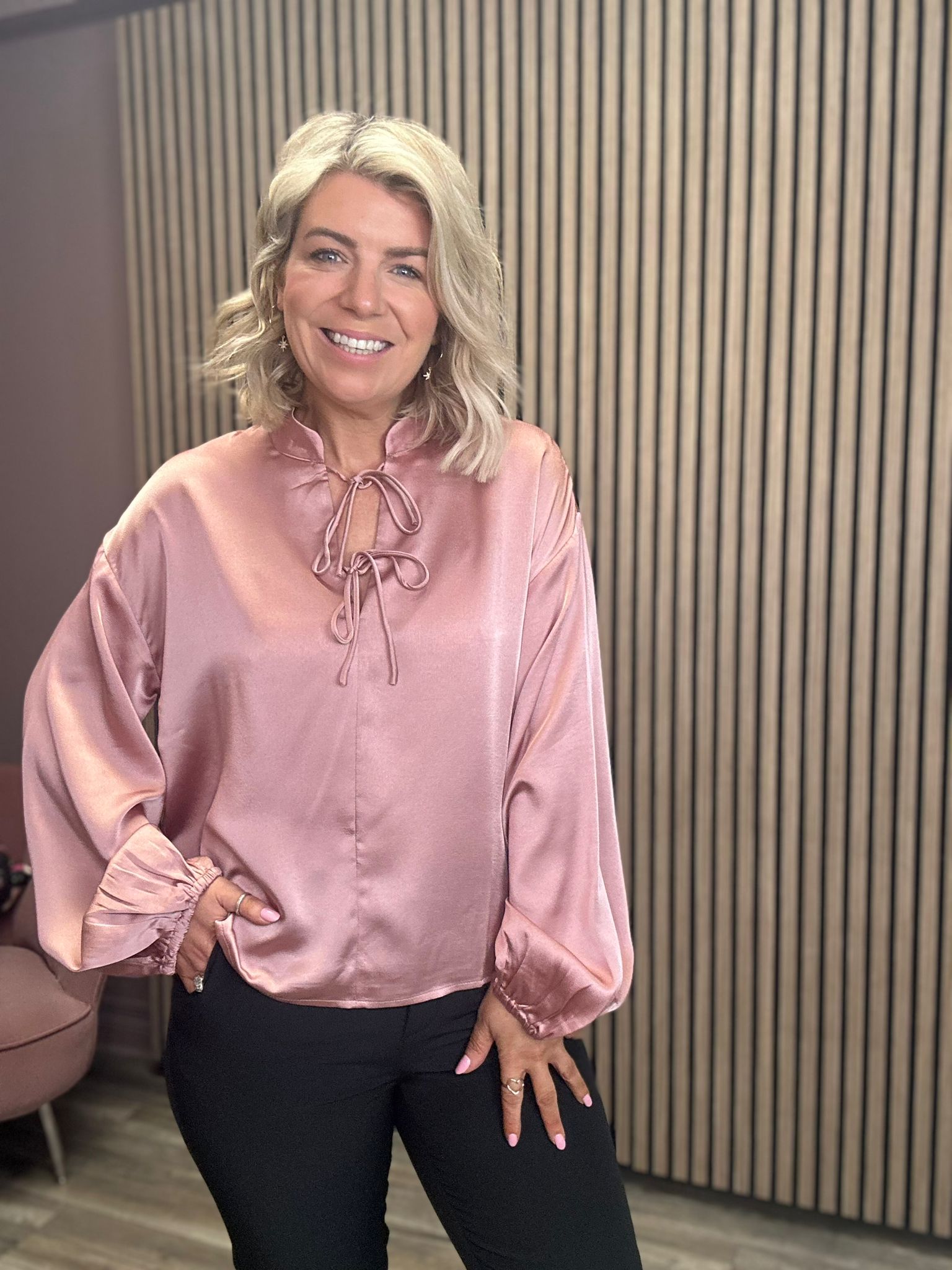 LAXIM BLOUSE (LILAS/ DUSKY PINK)