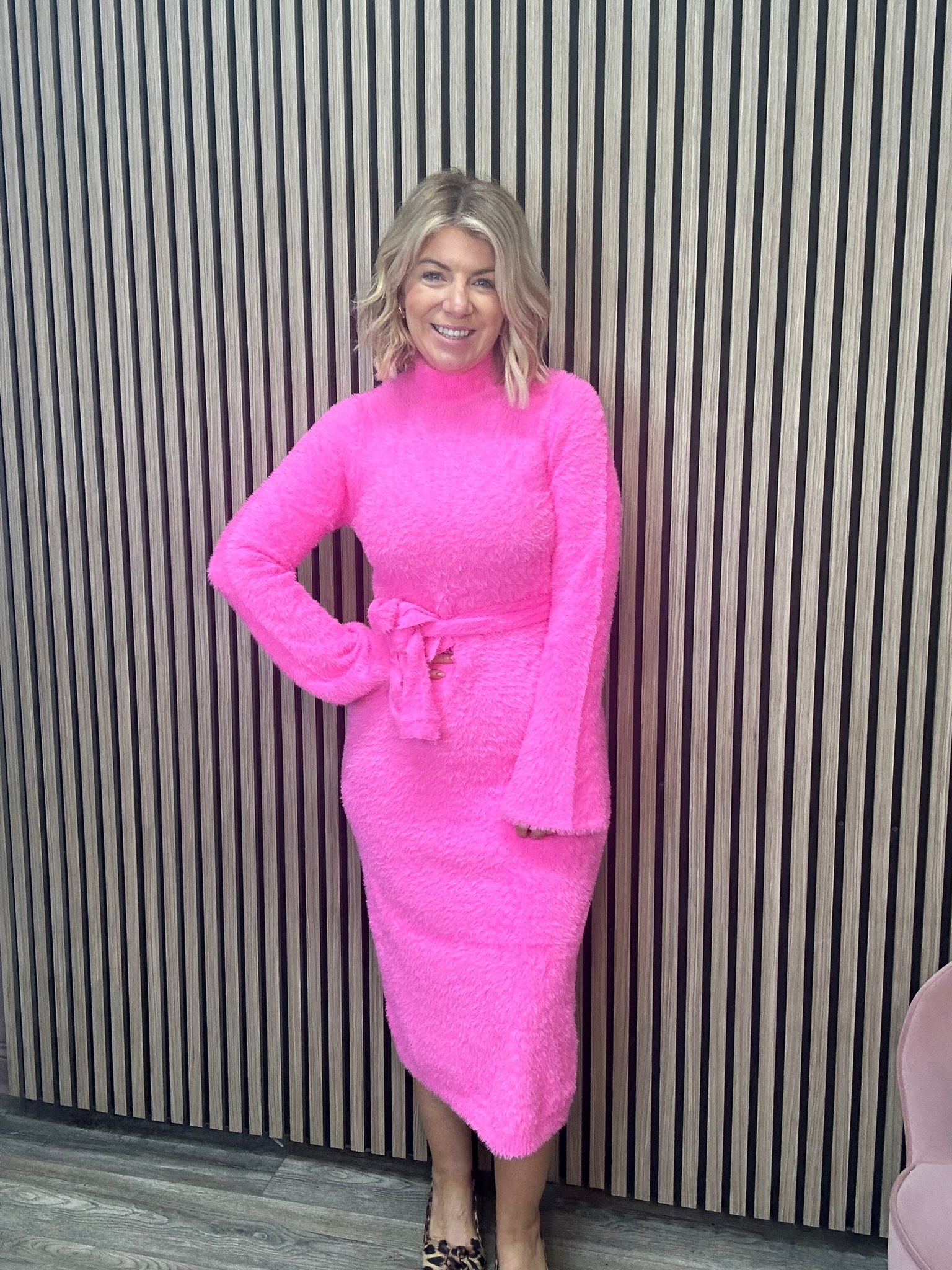 Marlow Dress (Bubblegum Pink)