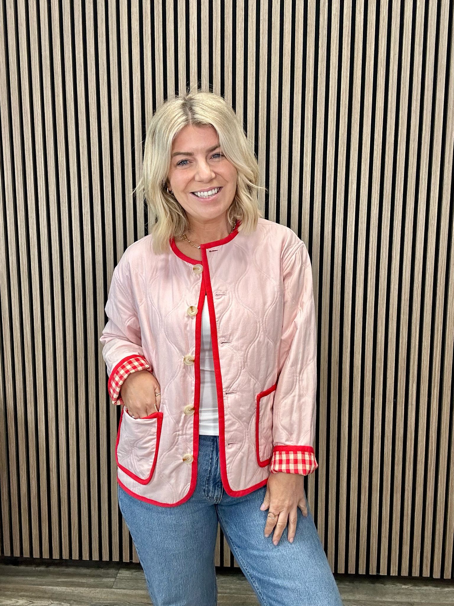 Alezia Reversible Jacket (Red/Pink)