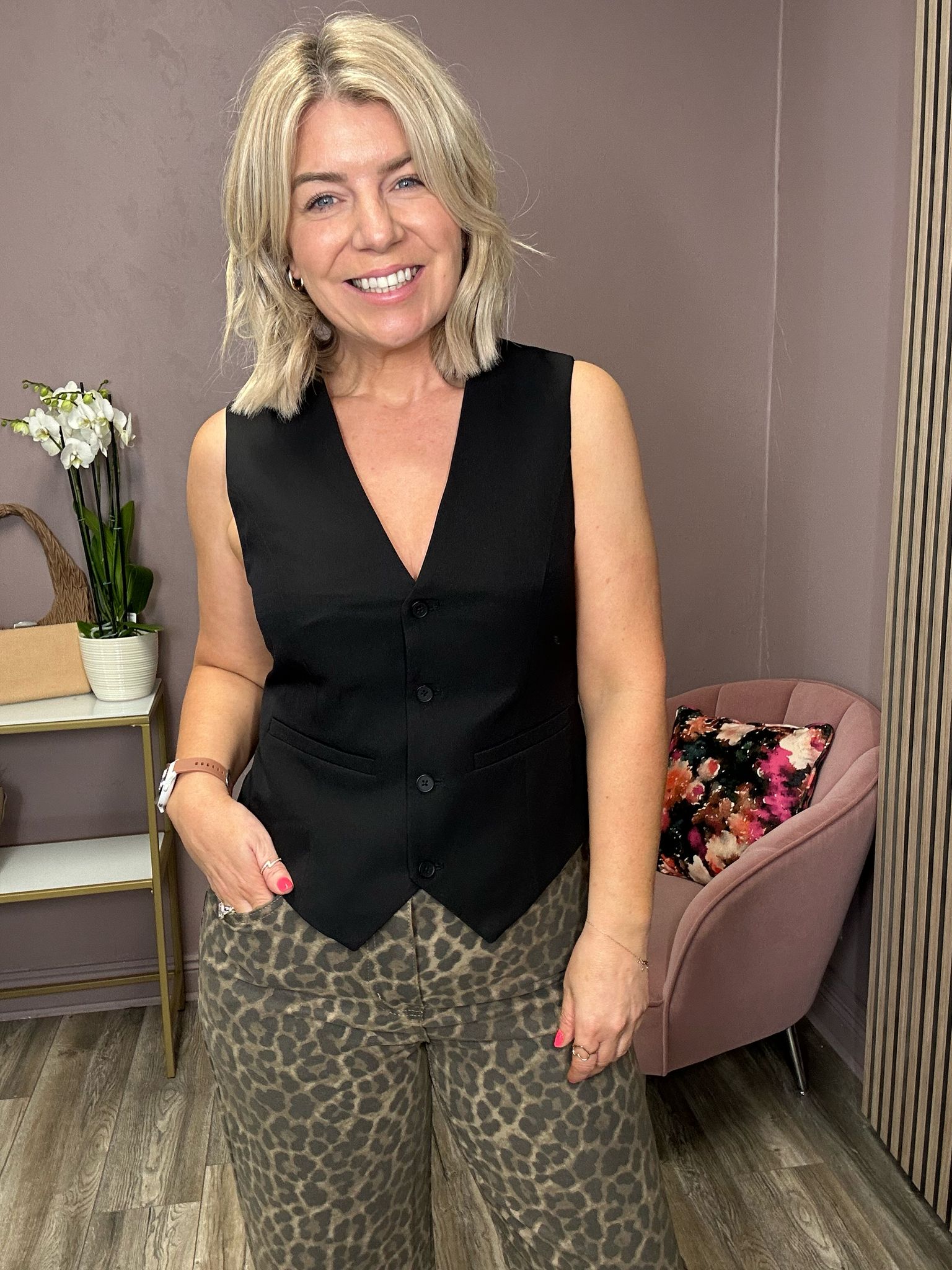 Marie Waistcoat (Black)