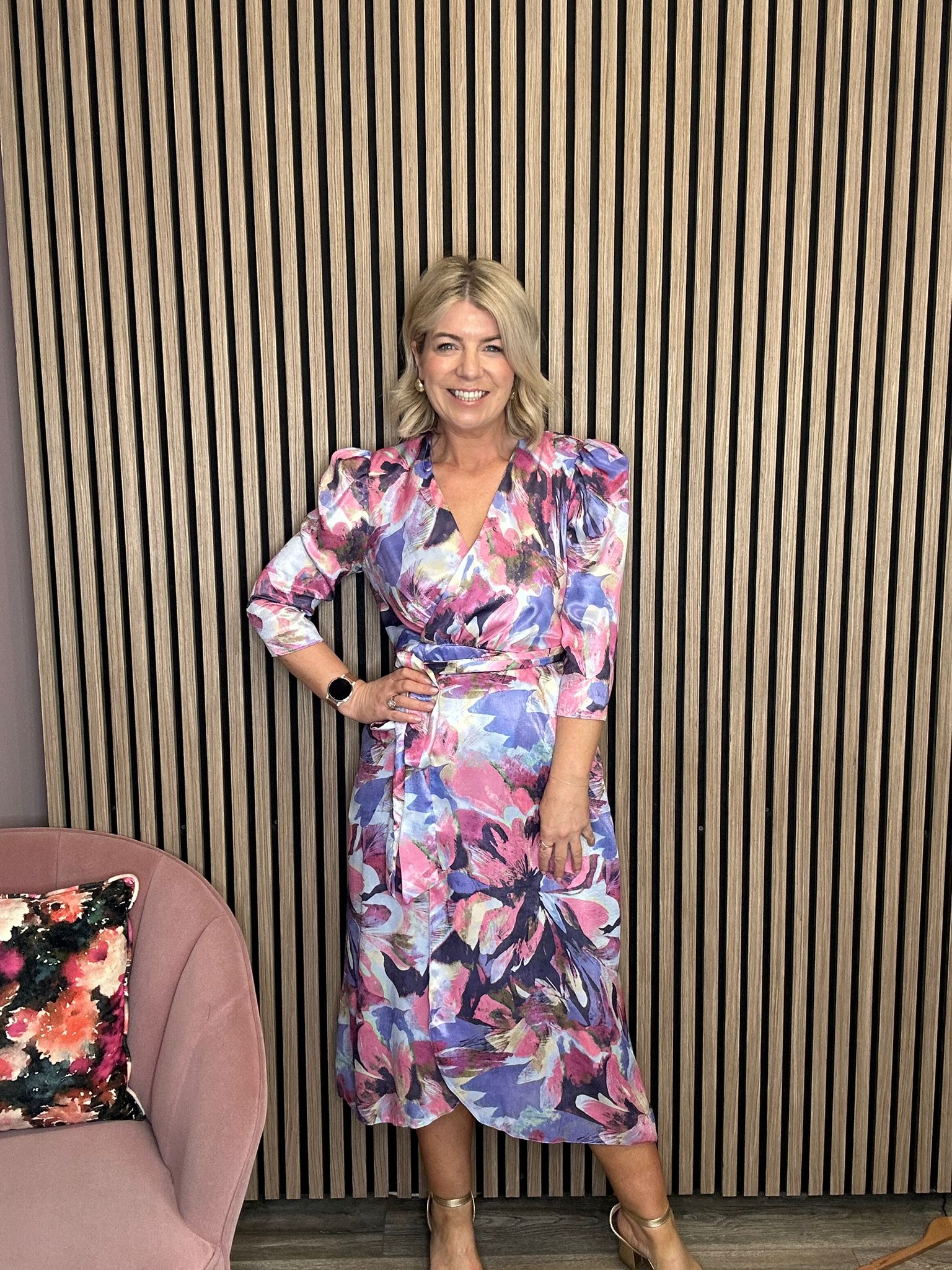 Daisy Midi Dress (Purple)