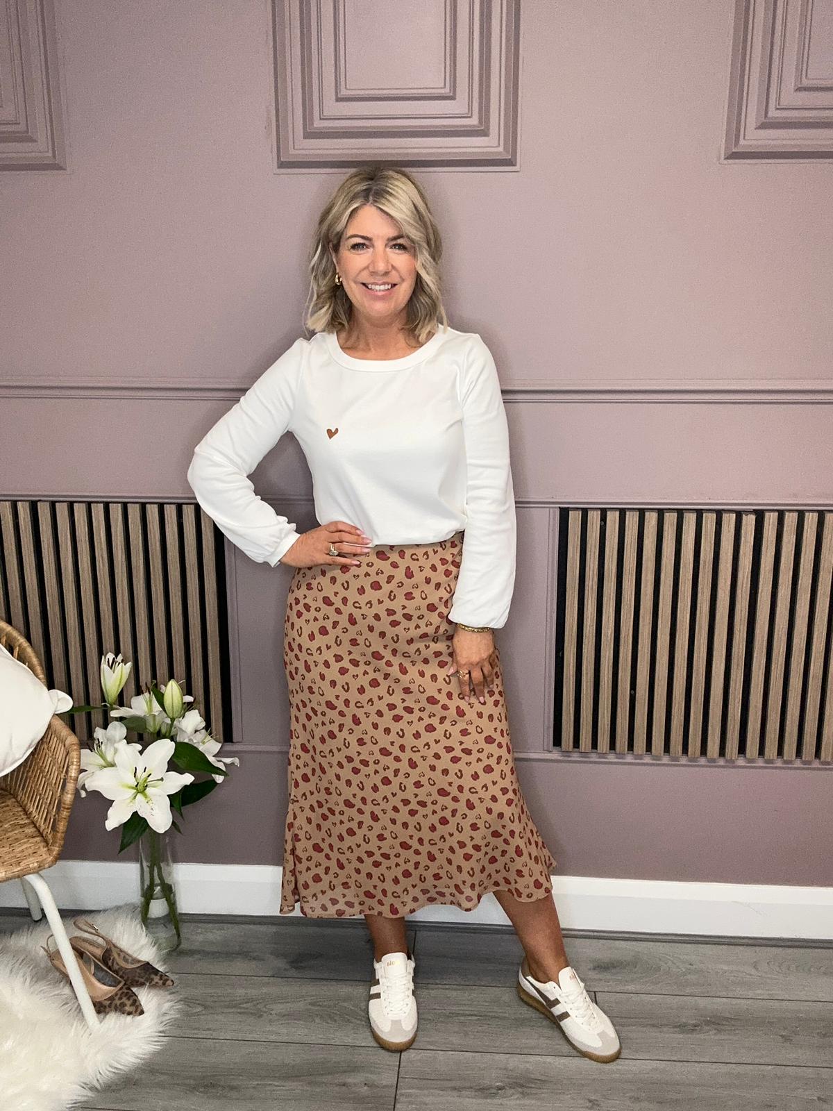 Ardor Scoop Neck Top (White)