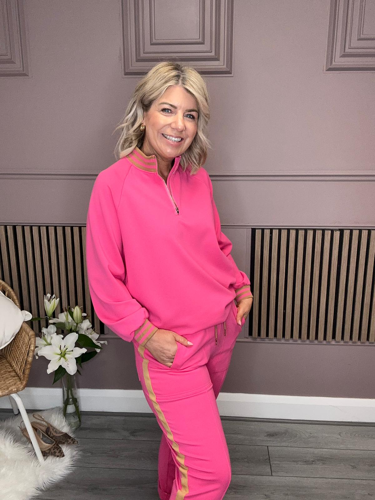 Beau Smart Track Trousers (Pink)