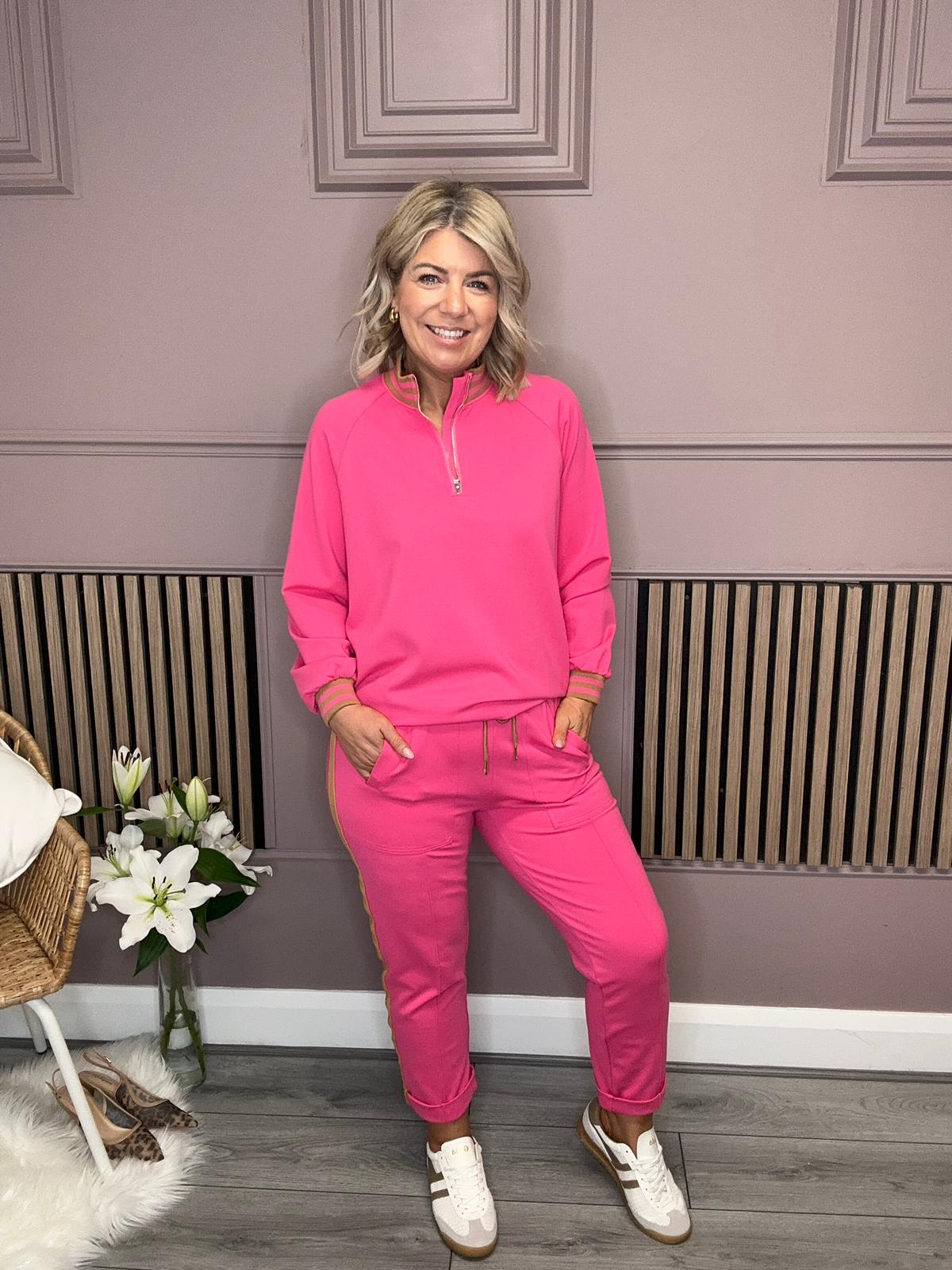 Beau Smart Track Trousers (Pink)