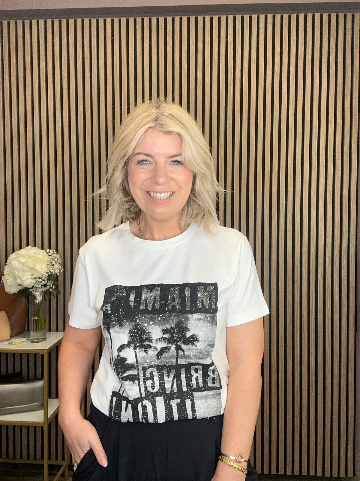 Vola Printed T-Shirt (Cloud Dancer)