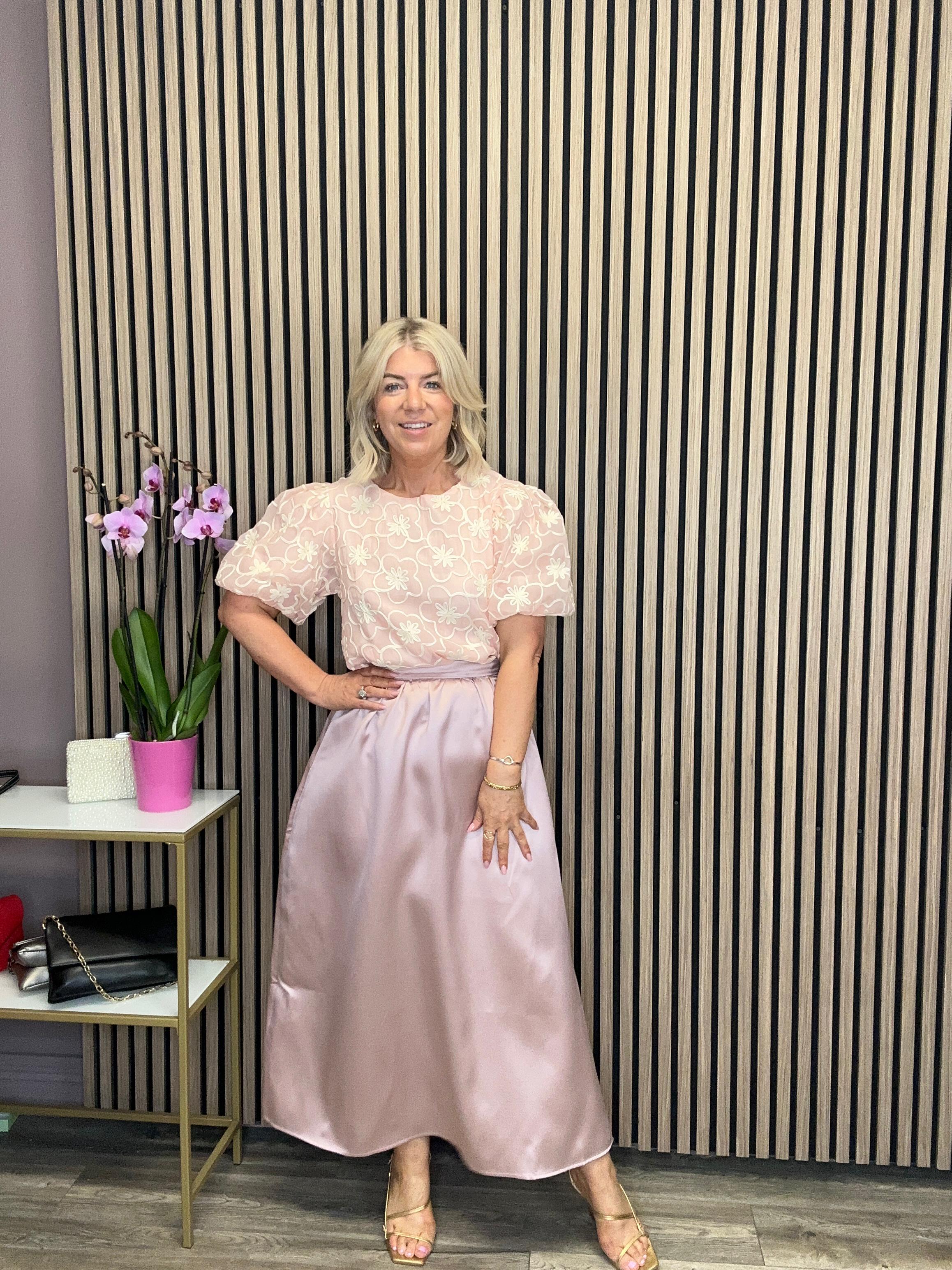 Shina Ankle Skirt (Misty Rose)