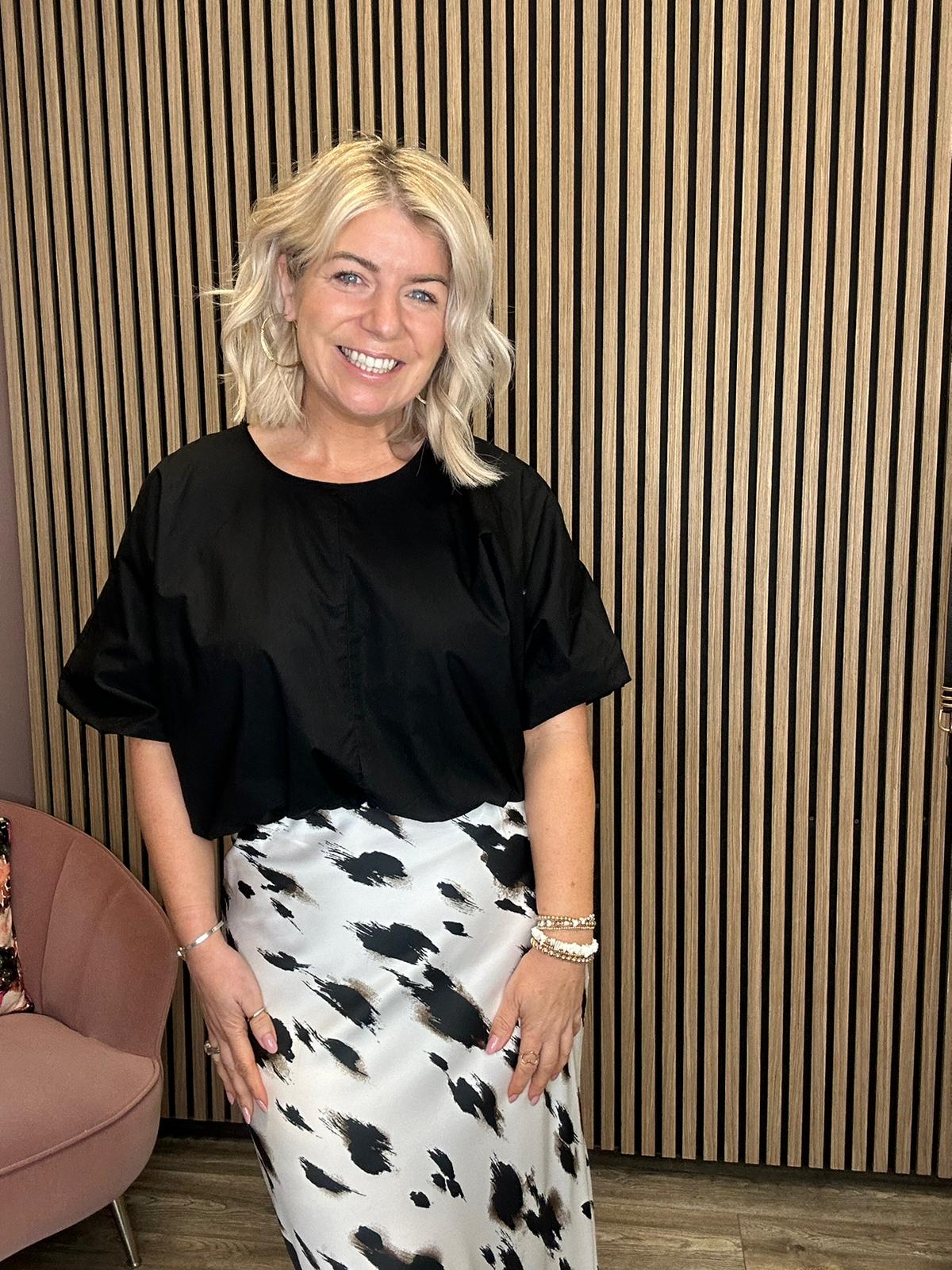 Sasha Puff Sleeve Top (Black Beauty)