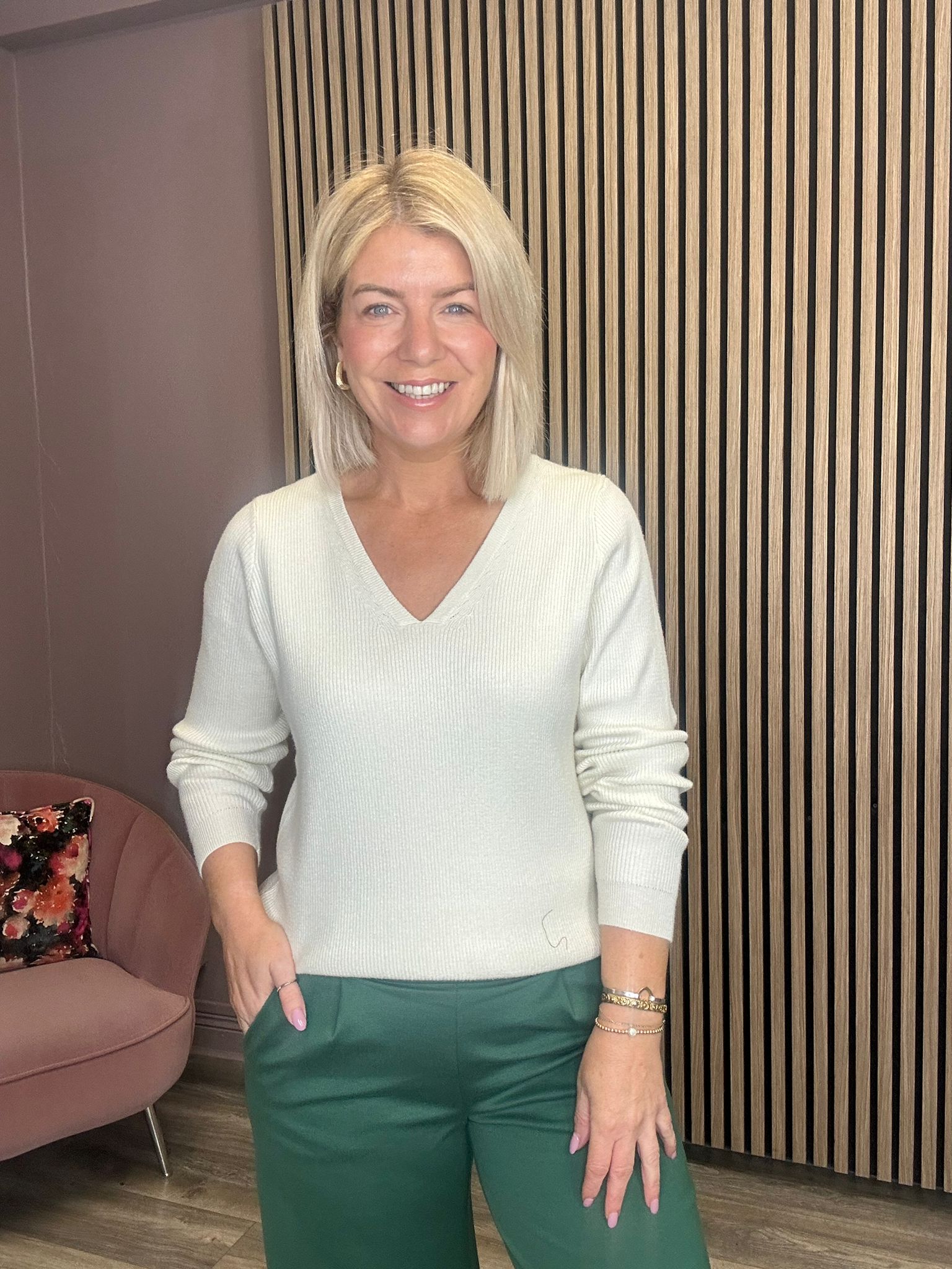 Olivia Rib Jumper (Birch)