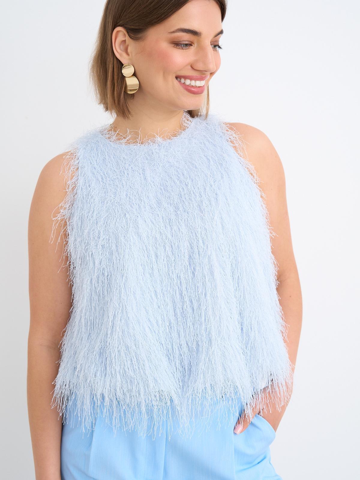Anika Sleeveless Top (Blue)