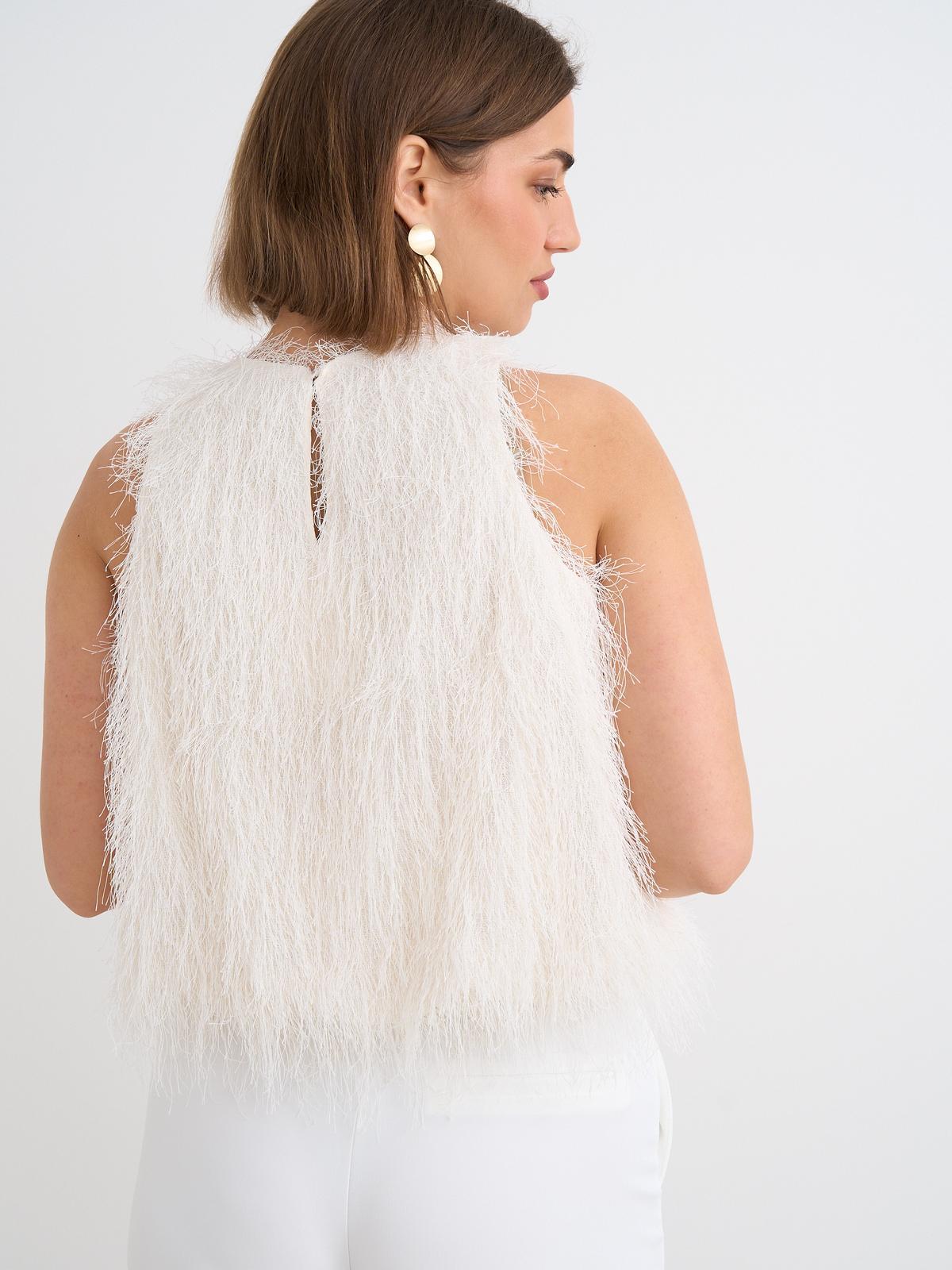 Anika Sleeveless Top (Cream)