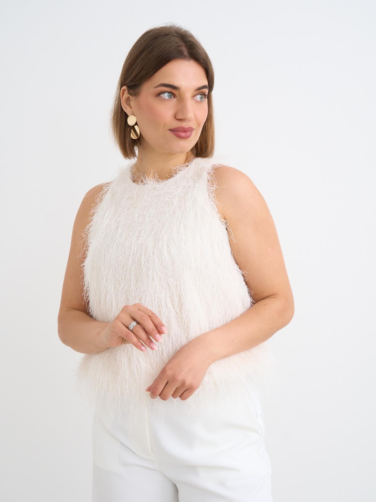 Anika Sleeveless Top (Cream)
