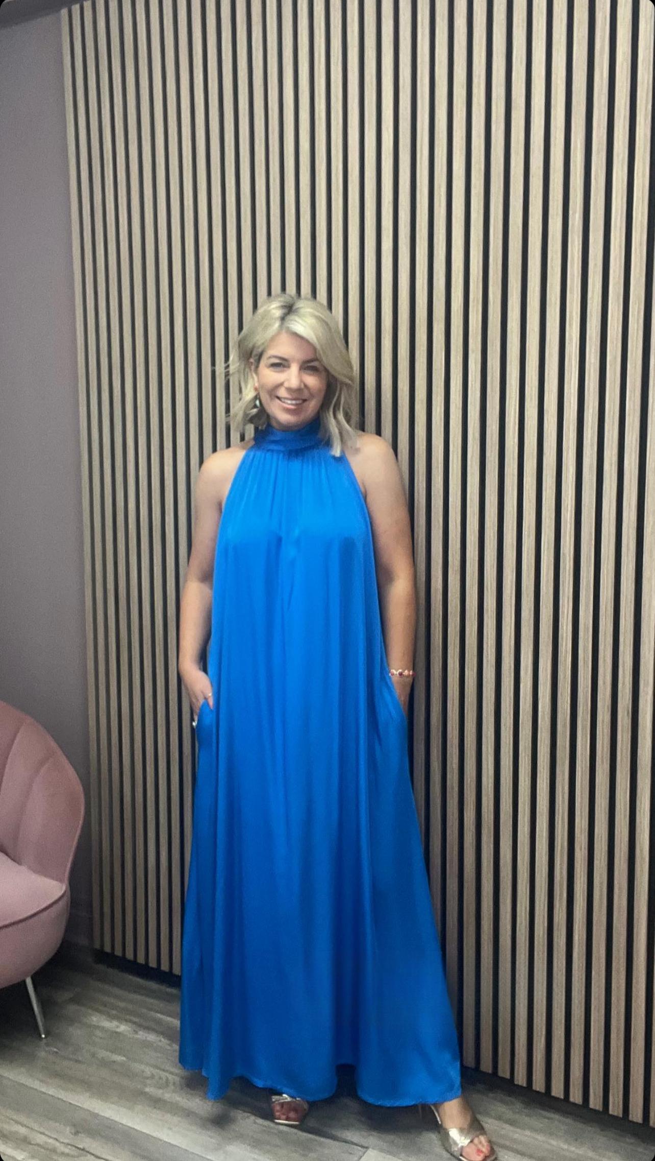 AUBERYA DRESS (ELECTRIC BLUE)