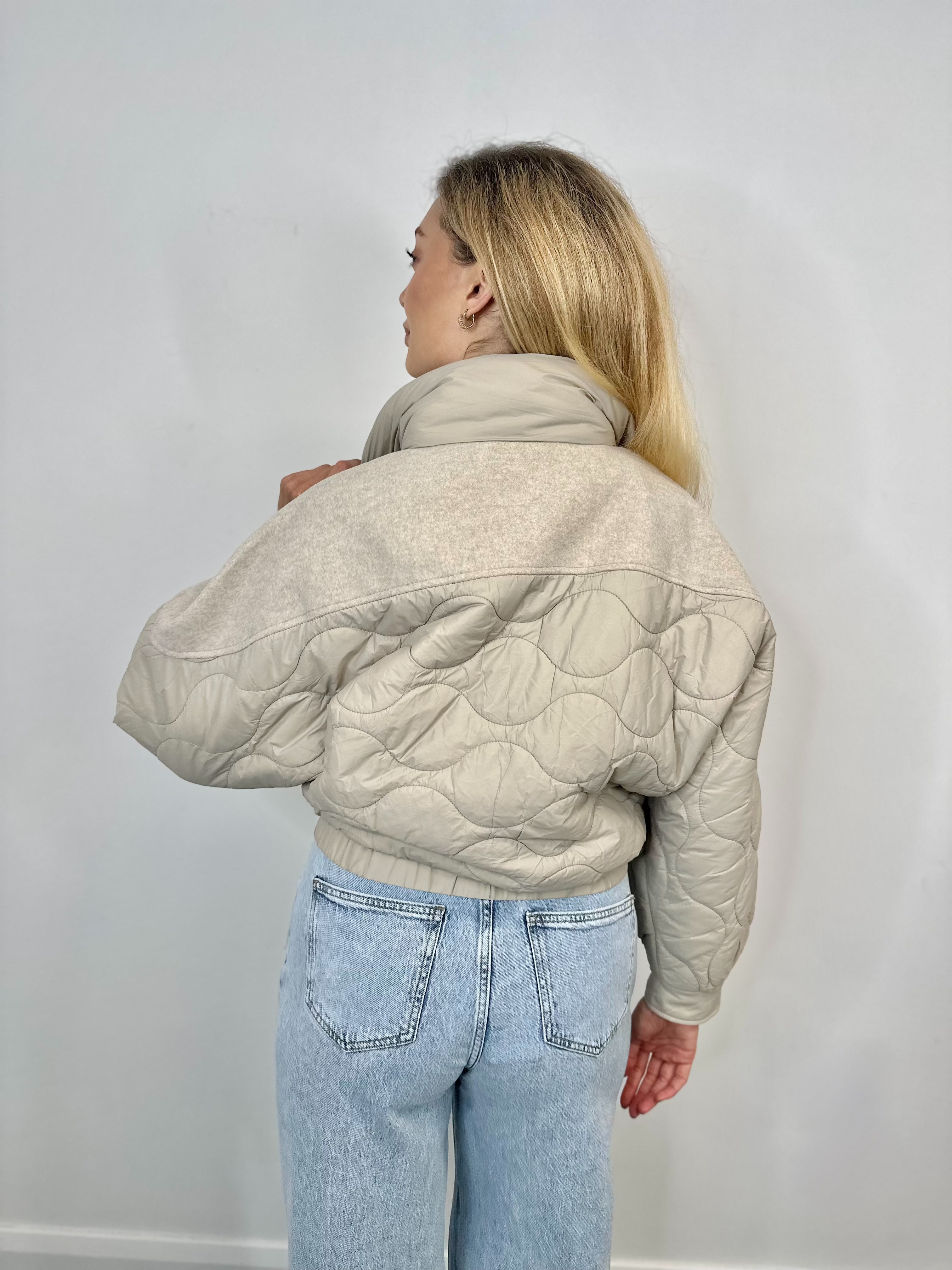 Anna Quilted Jacket (Natural/Melange)