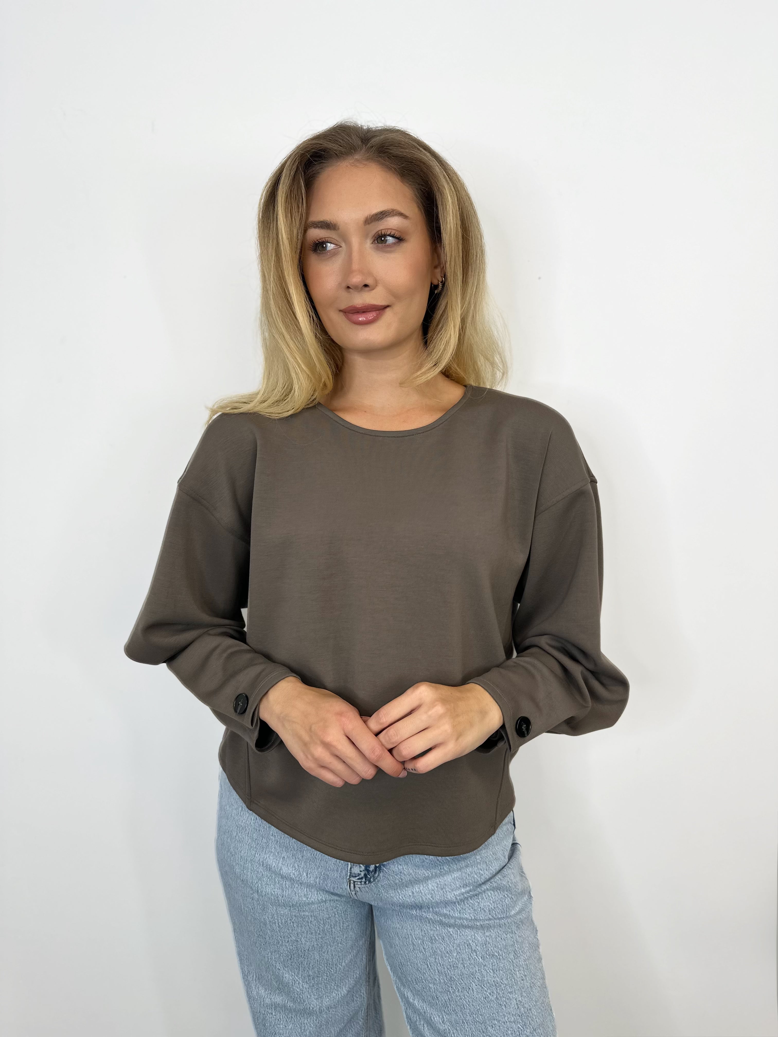 Nira Round Neck Top (Falcon)