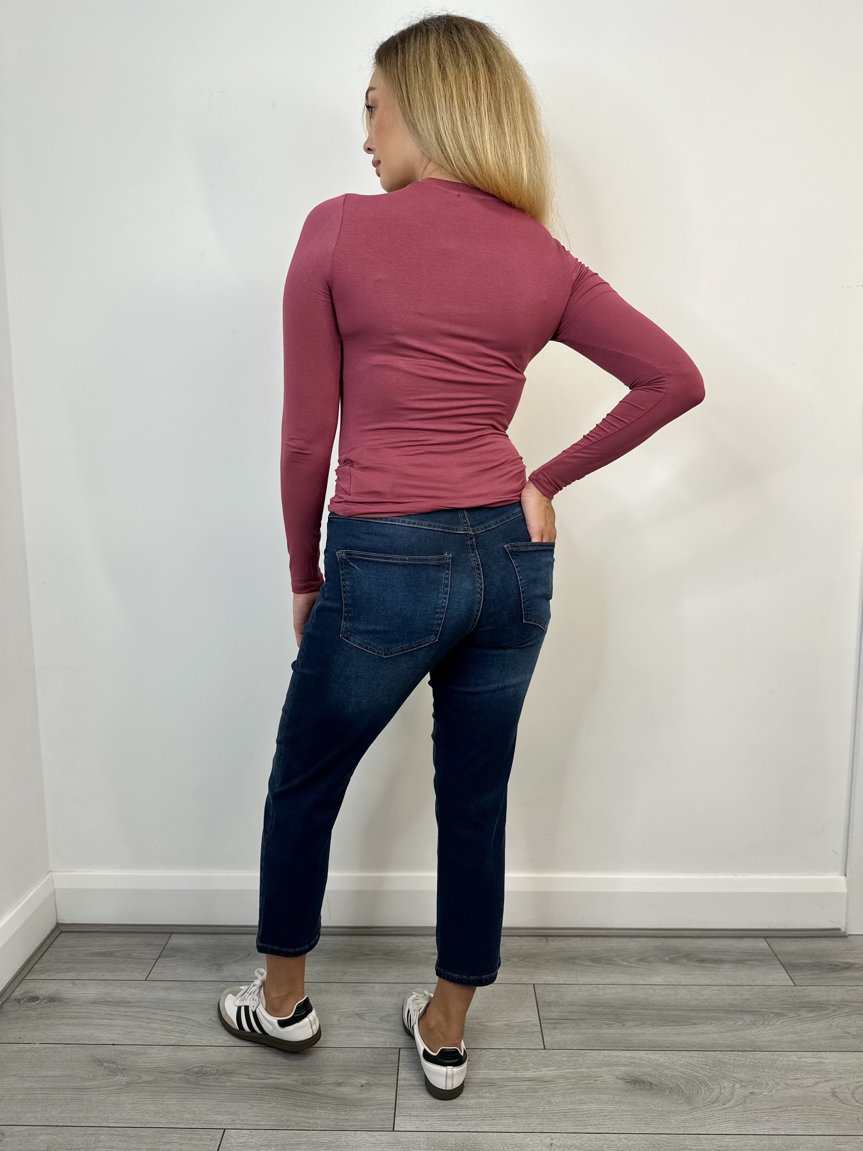 Philomena Long sleeve Top (Maroon)