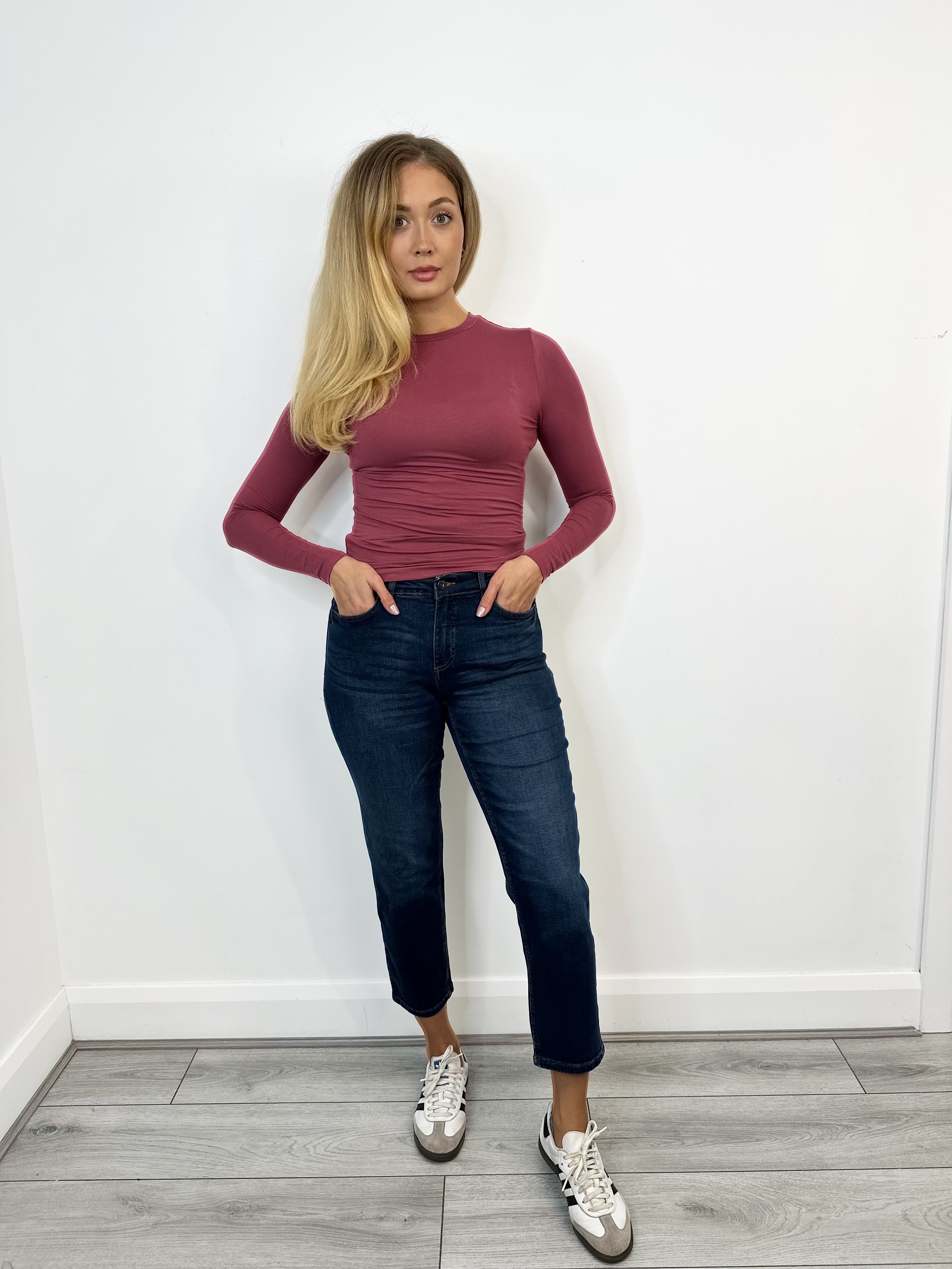 Philomena Long sleeve Top (Maroon)