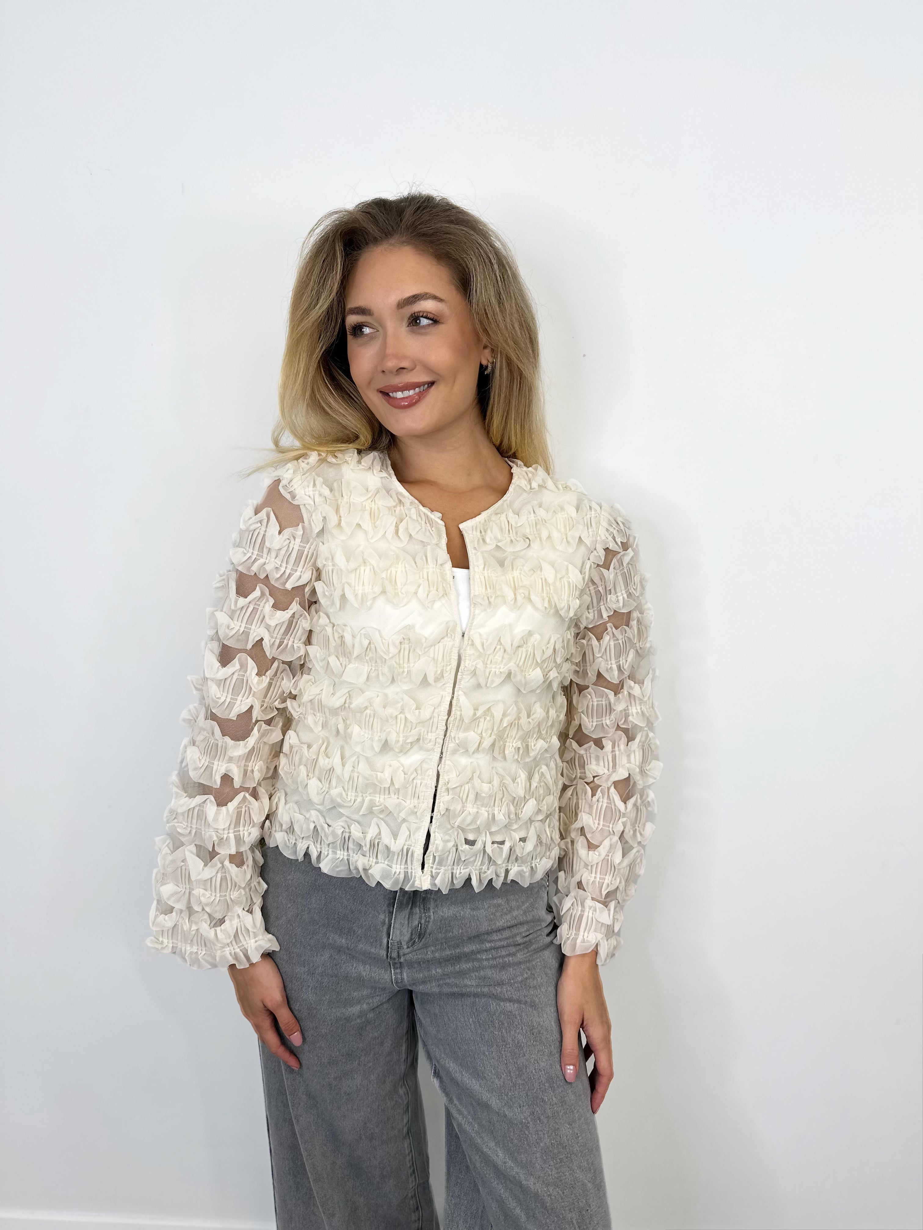 Camelle Long Sleeve Top (Birch)